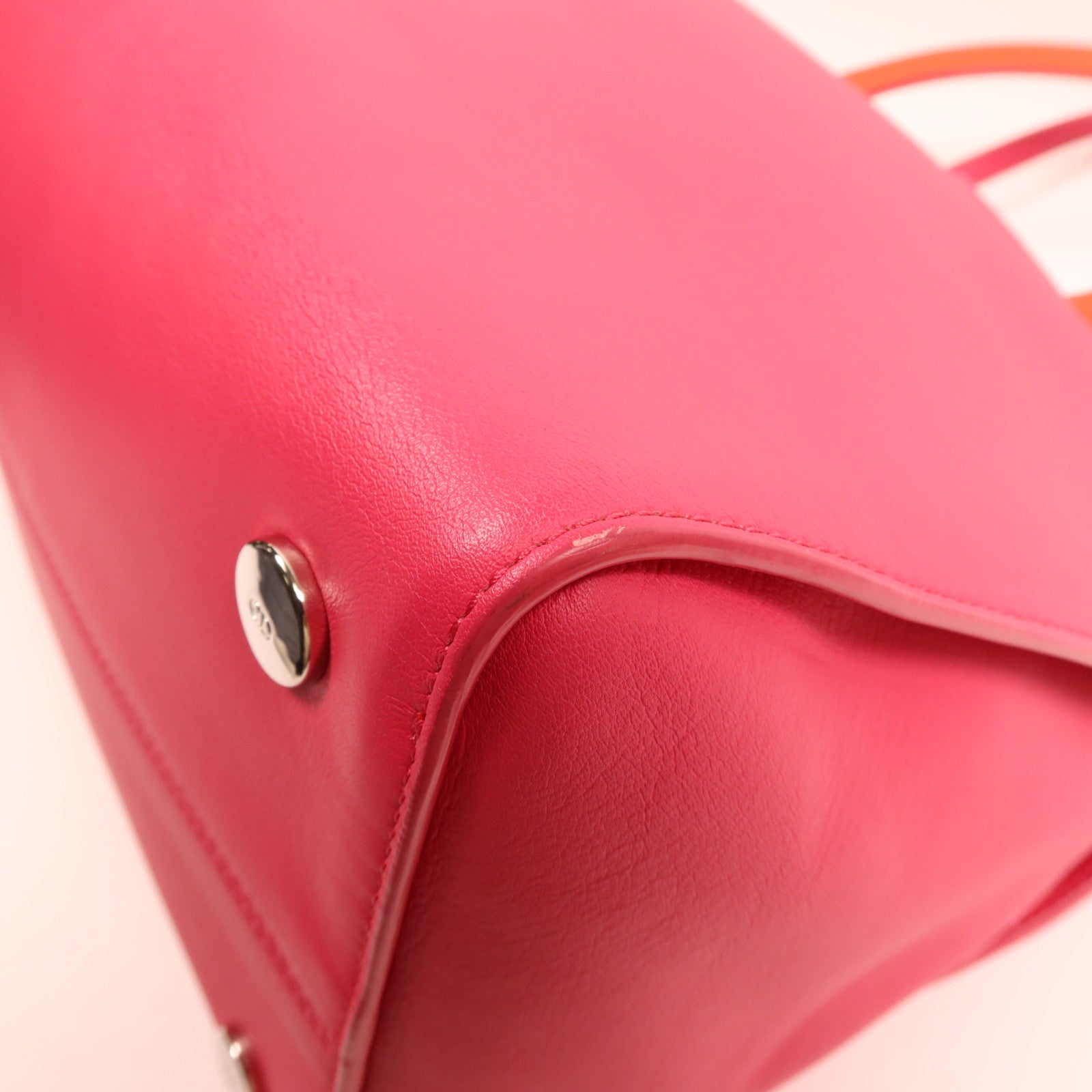 Dior 羊皮皮革Shoulder Bag銀扣肩背袋