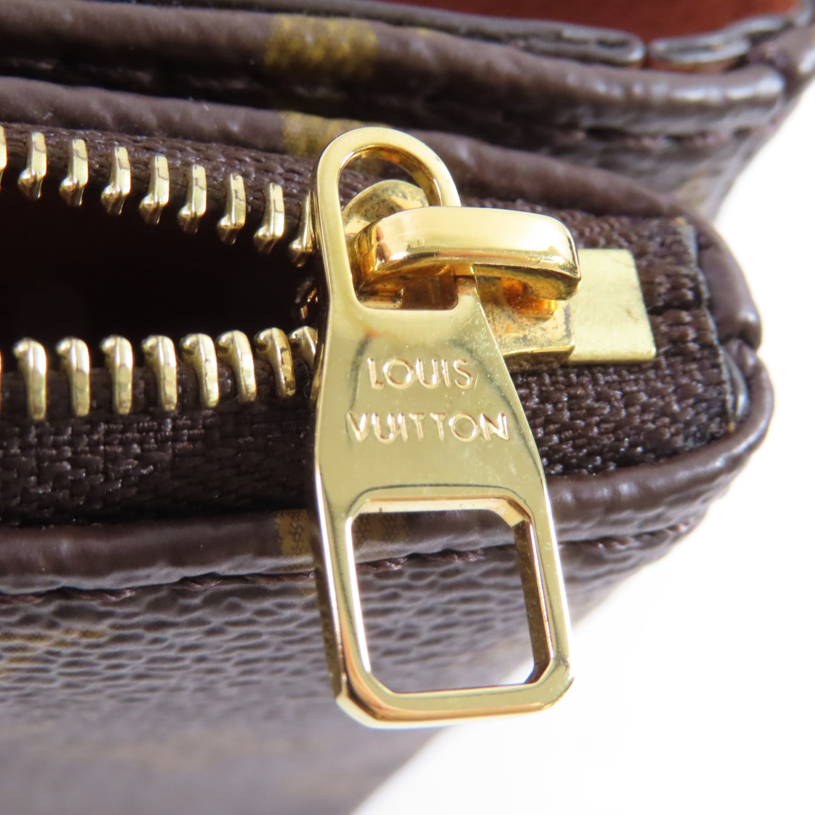 LOUIS VUITTON Monogram Marceau金扣鏈帶肩背袋啡色