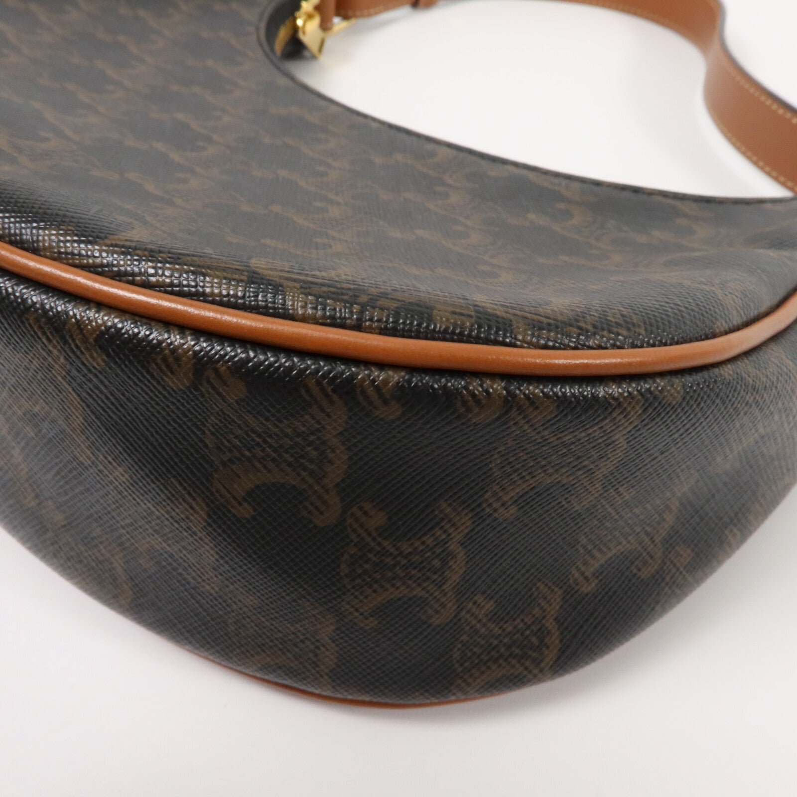CELINE 塗層帆布Ava Medium Triomphe肩背袋