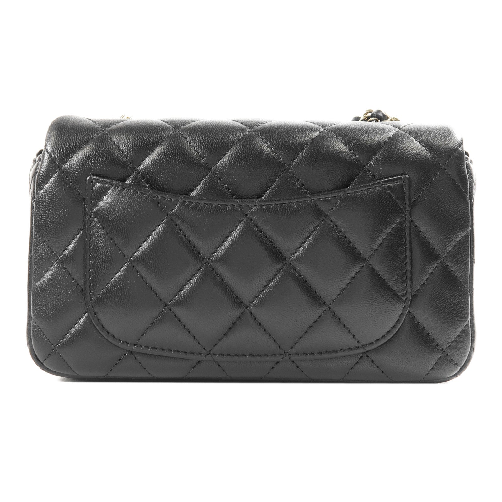 CHANEL 羊皮皮革Chain Shoulder Bag金扣鏈帶肩背袋