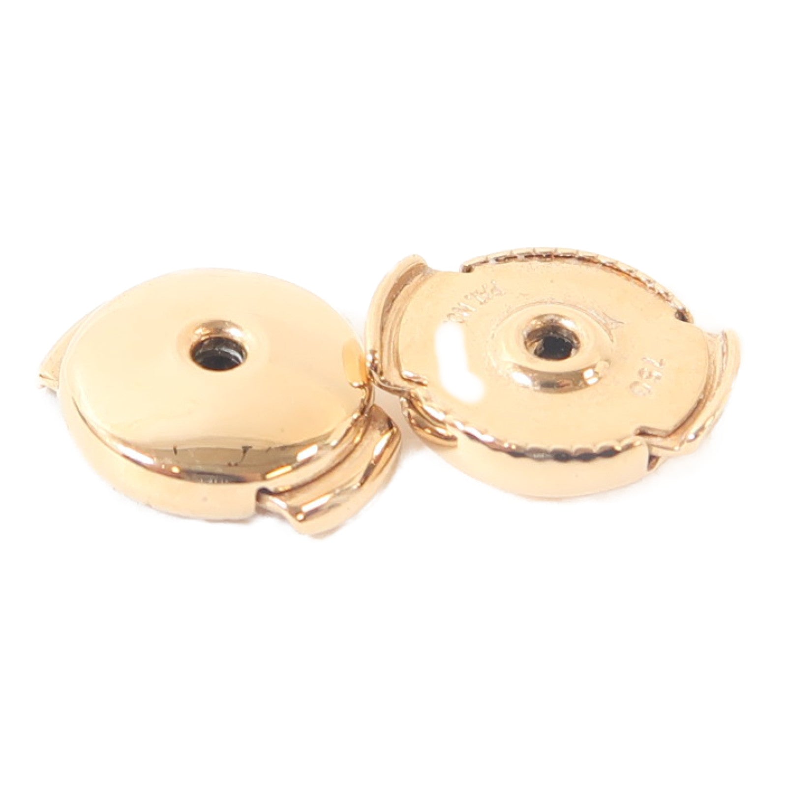 HERMES 18K玫瑰金Ex-Libris Earrings耳環金色