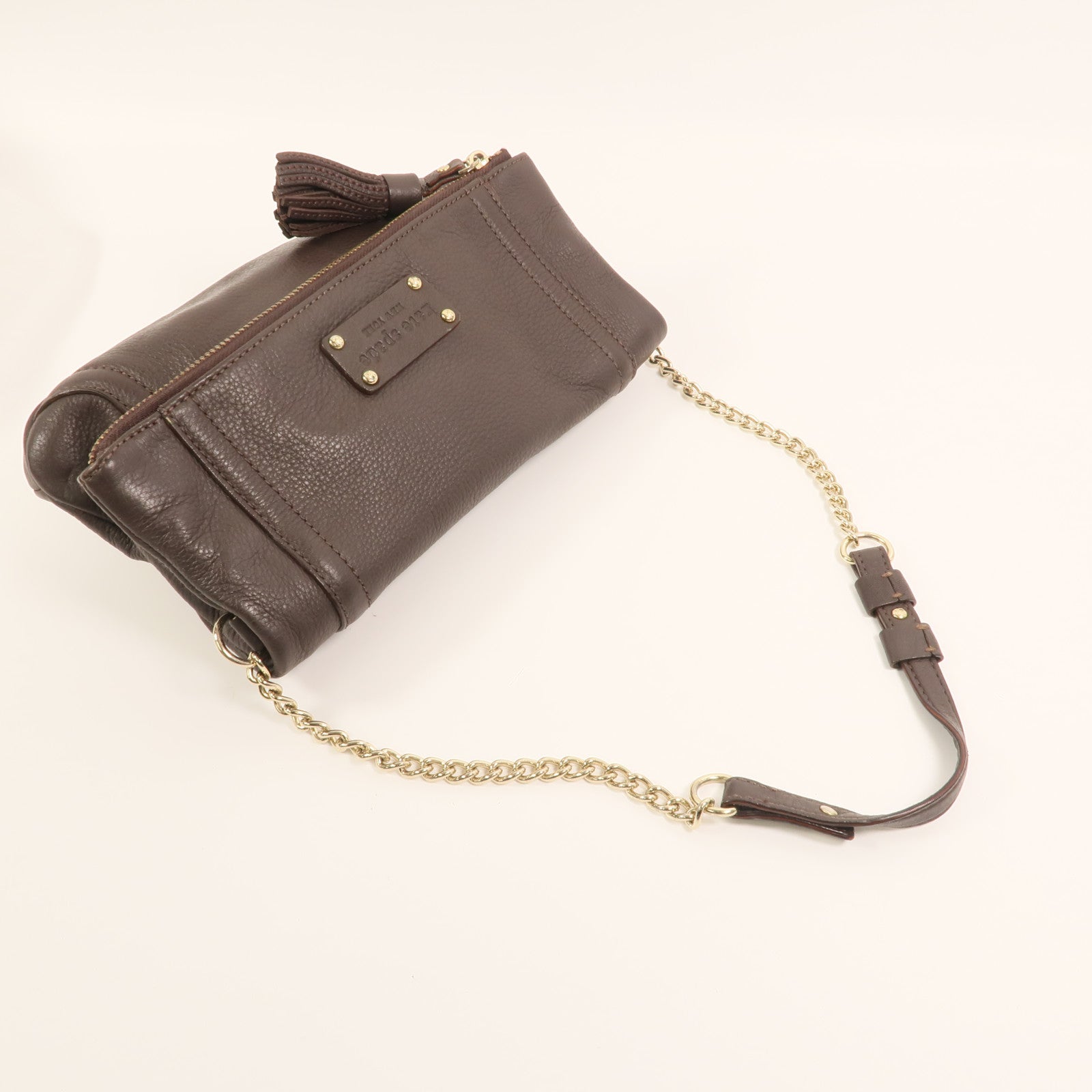 Kate Spade 牛皮皮革Shoulder Bag金扣鏈帶肩背袋