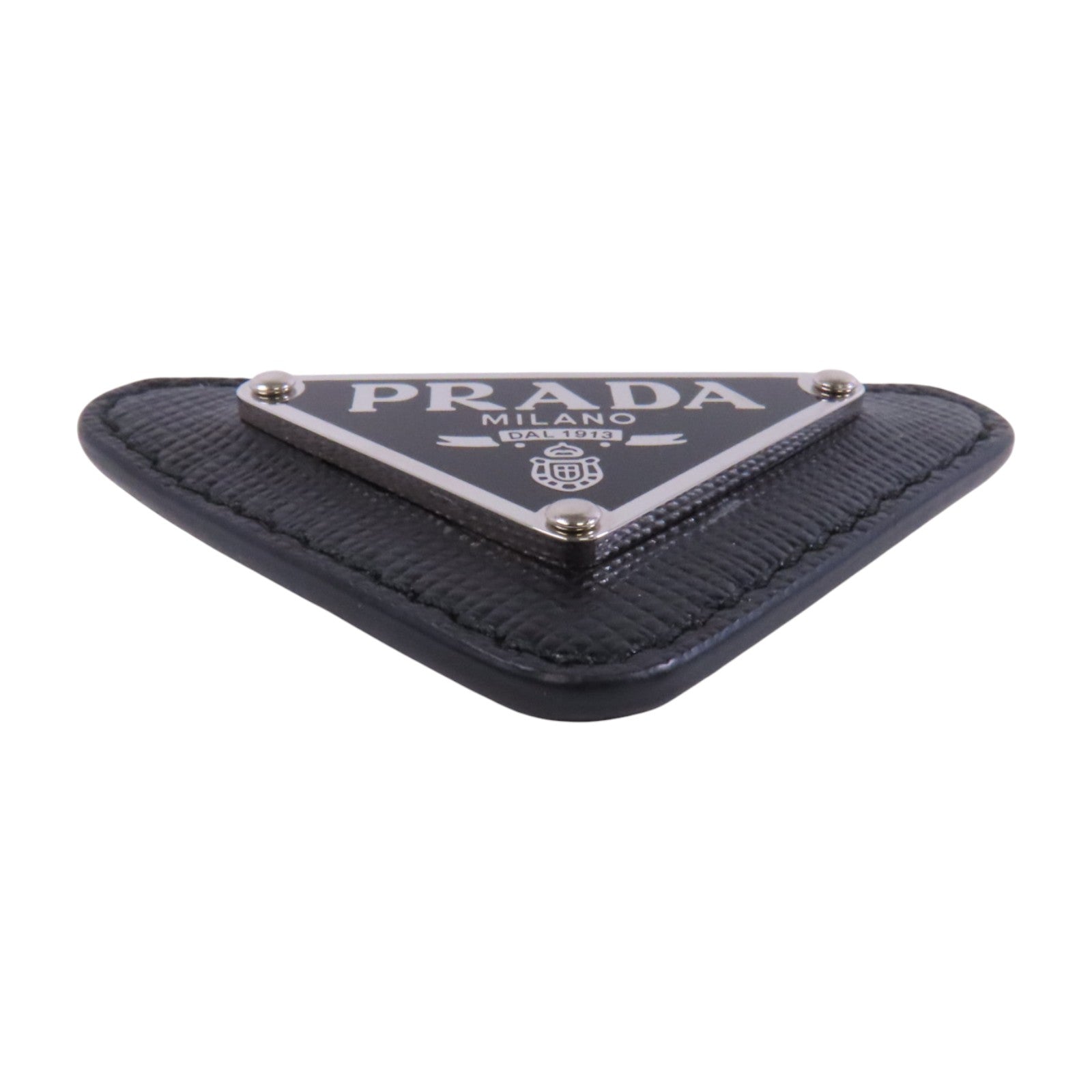 PRADA Saffiano皮革/金屬Brooch銀扣胸針– Brand Off Hong Kong