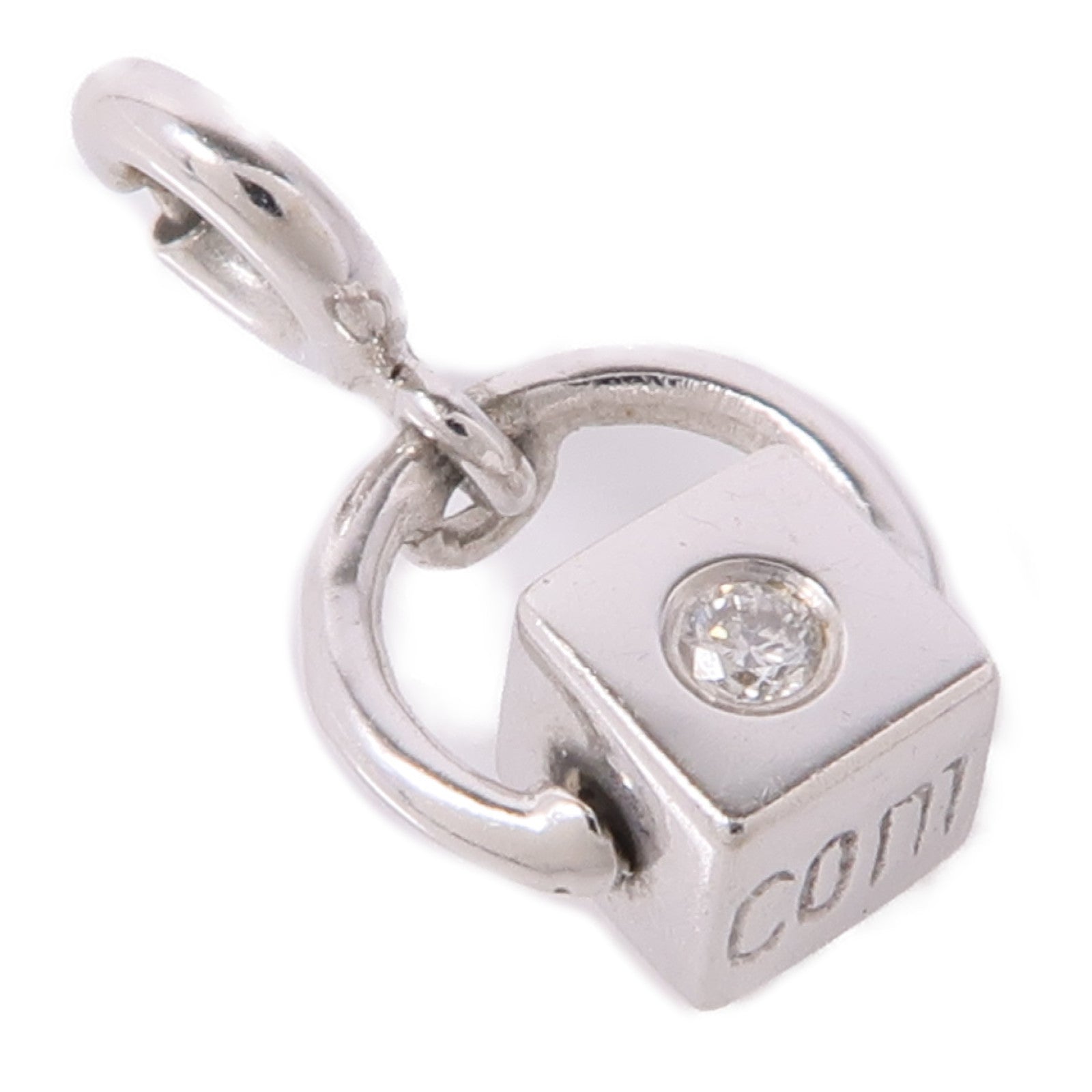 JEWELRY 18K白金Diamond Pendant Top鑽石吊墜