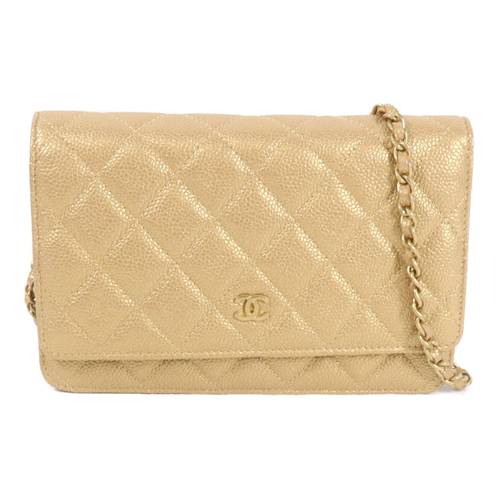 CHANEL 牛皮皮革WOC Wallet On Chain鏈帶肩背袋