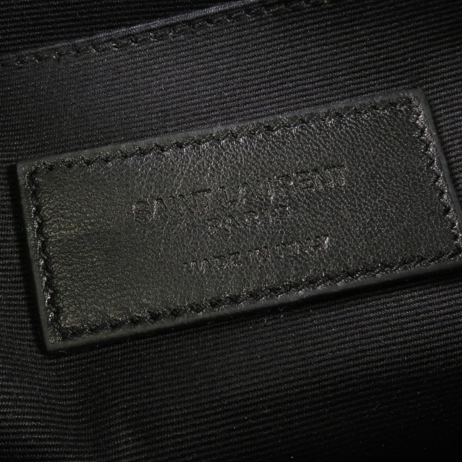 SAINT LAURENT 牛皮皮革Clutch Bag銀扣手拿包