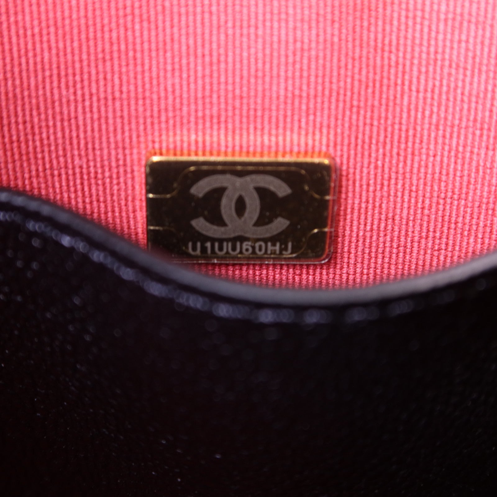 CHANEL 牛皮皮革Shoulder Tote金扣鏈帶肩背袋