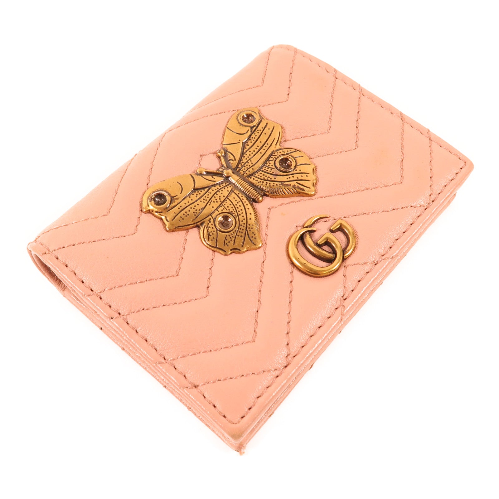 GUCCI 牛皮皮革GG Marmont Wallet錢包