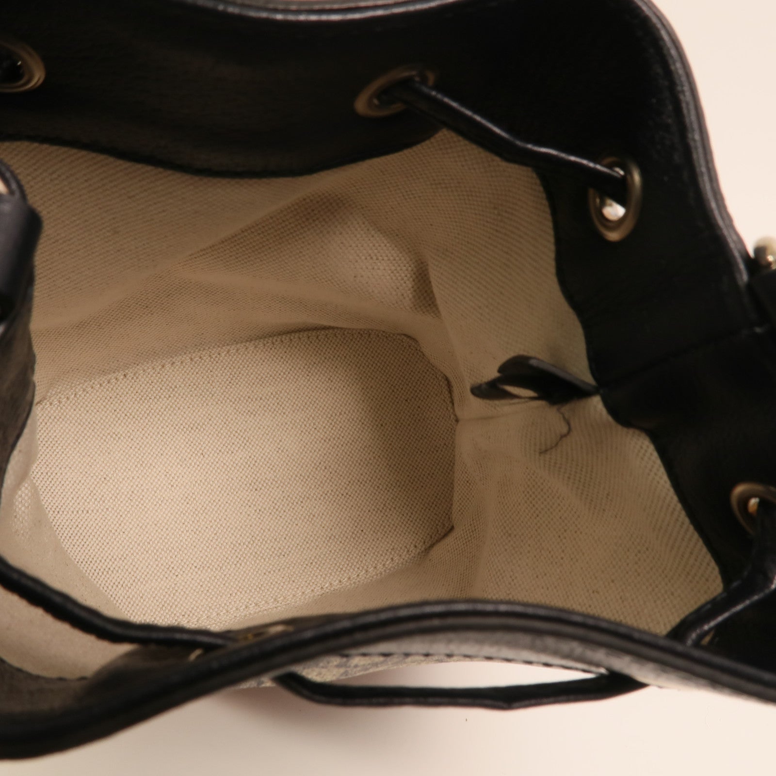 GUCCI 塗層帆布Ophidia GG Mini Bucket Bag銀扣肩背袋