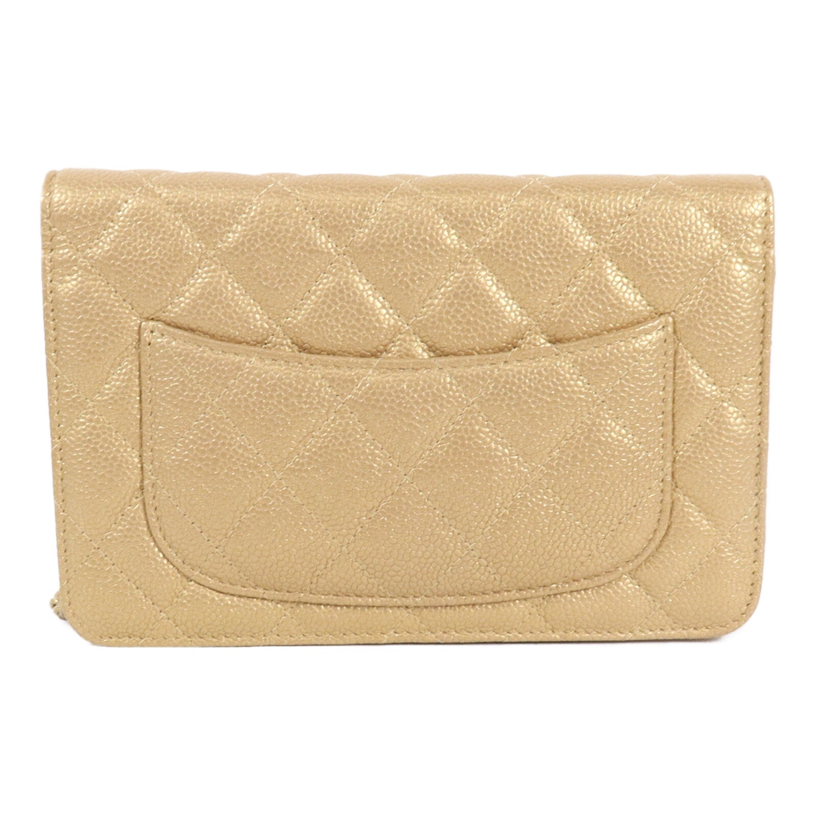 CHANEL 牛皮皮革WOC Wallet On Chain鏈帶肩背袋