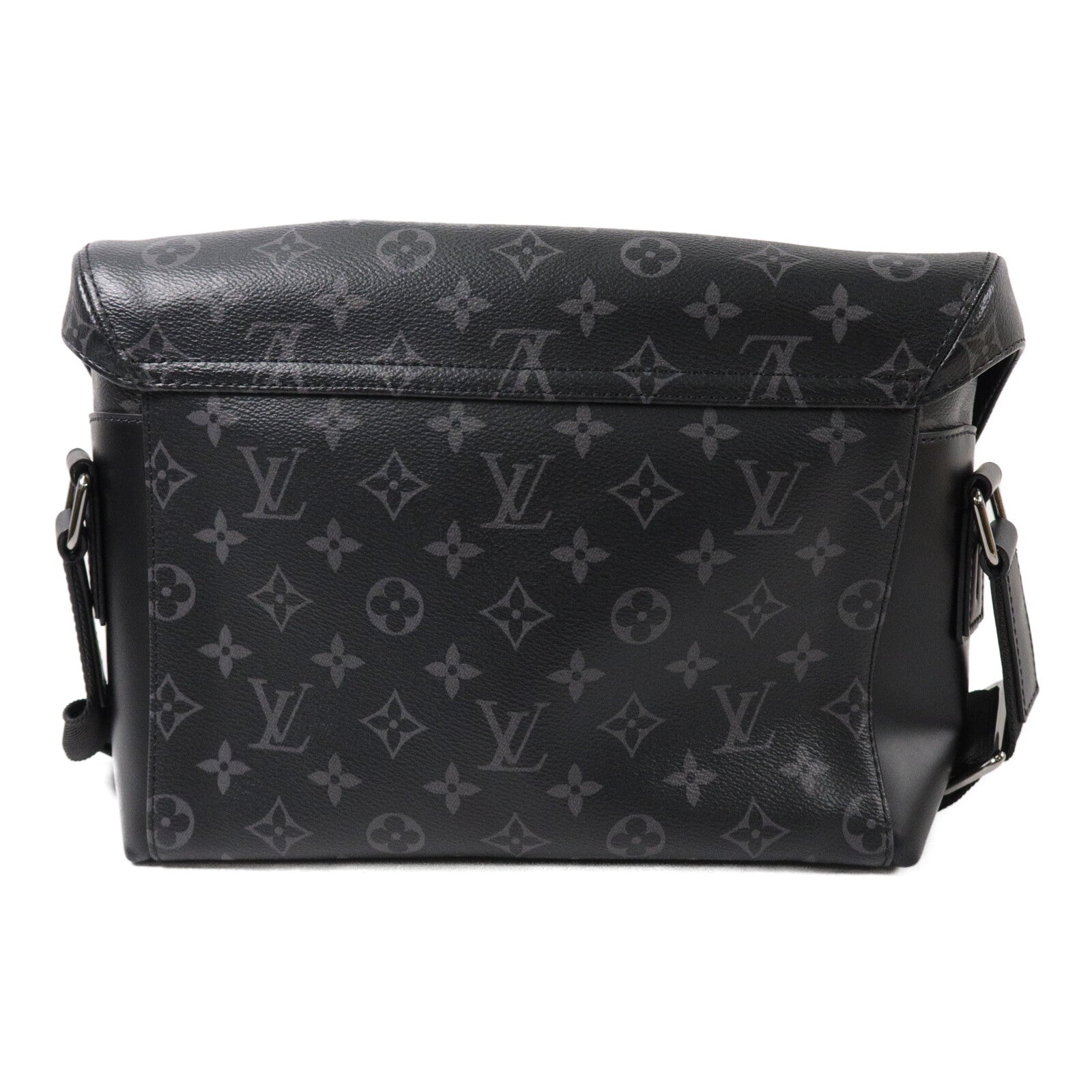 LOUIS VUITTON Monogram Eclipse Messenger PM Voyager肩背袋