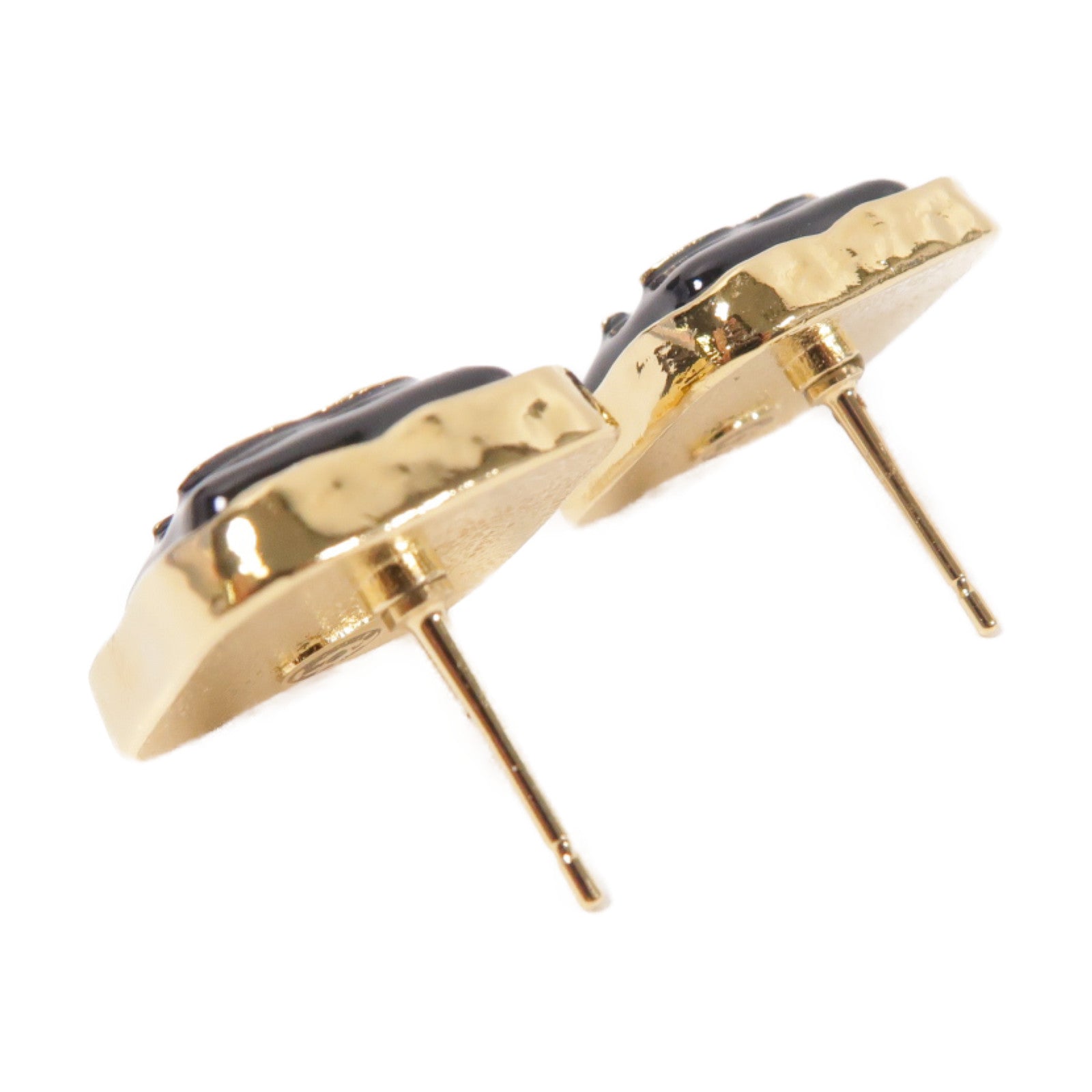 CHANEL 金屬Earrings耳環黑色/金色
