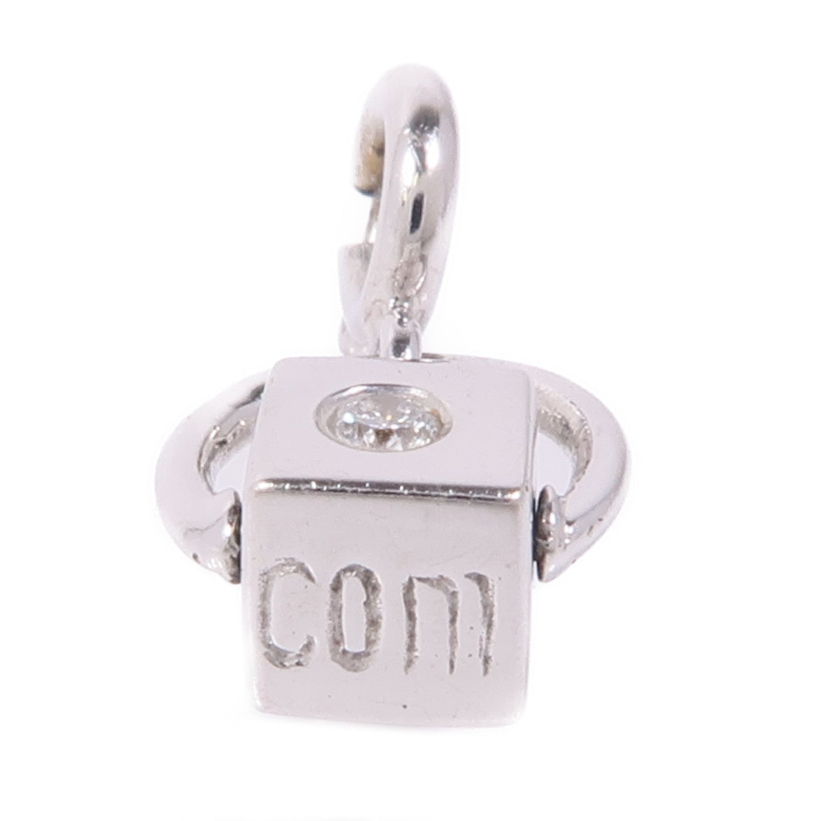 JEWELRY 18K白金Diamond Pendant Top鑽石吊墜