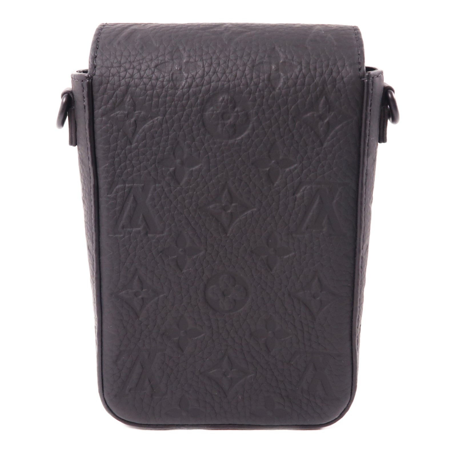 LOUIS VUITTON Monogram Taurillon S-Lock肩背袋黑色