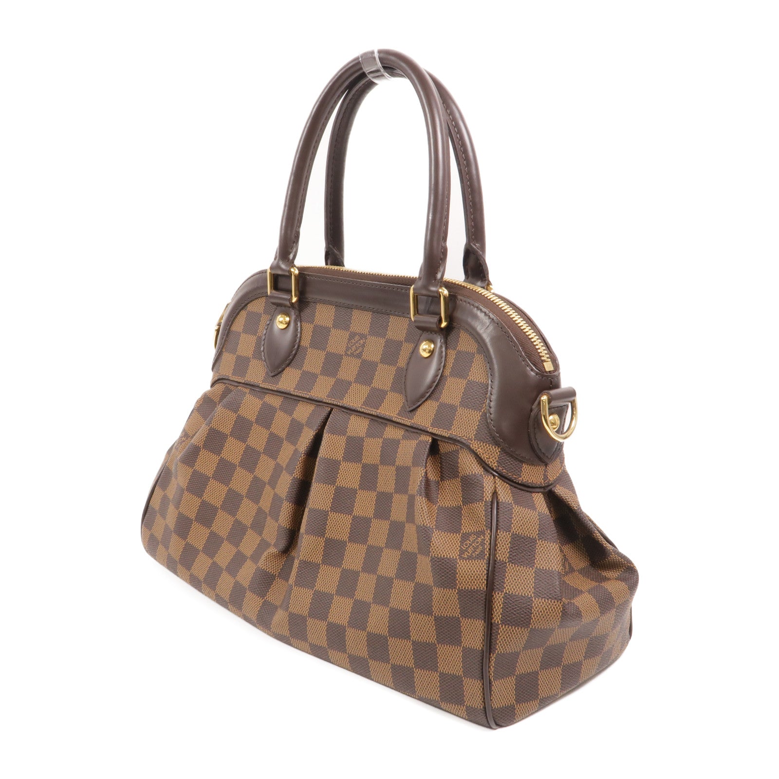LOUIS VUITTON Damier Trevi手挽肩背兩用袋