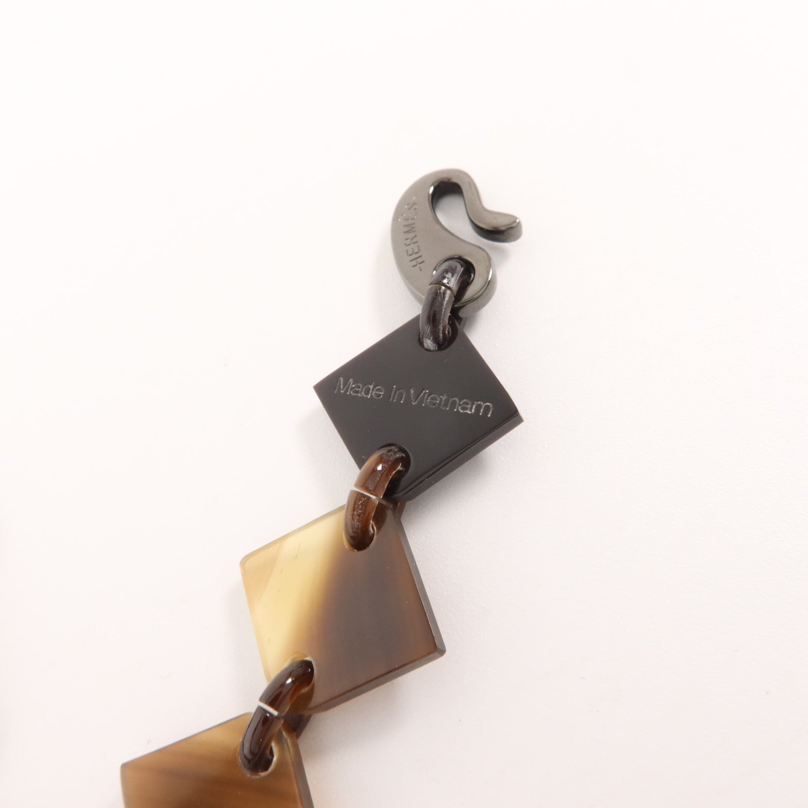HERMES 水牛角/漆木Lena Necklace項鍊
