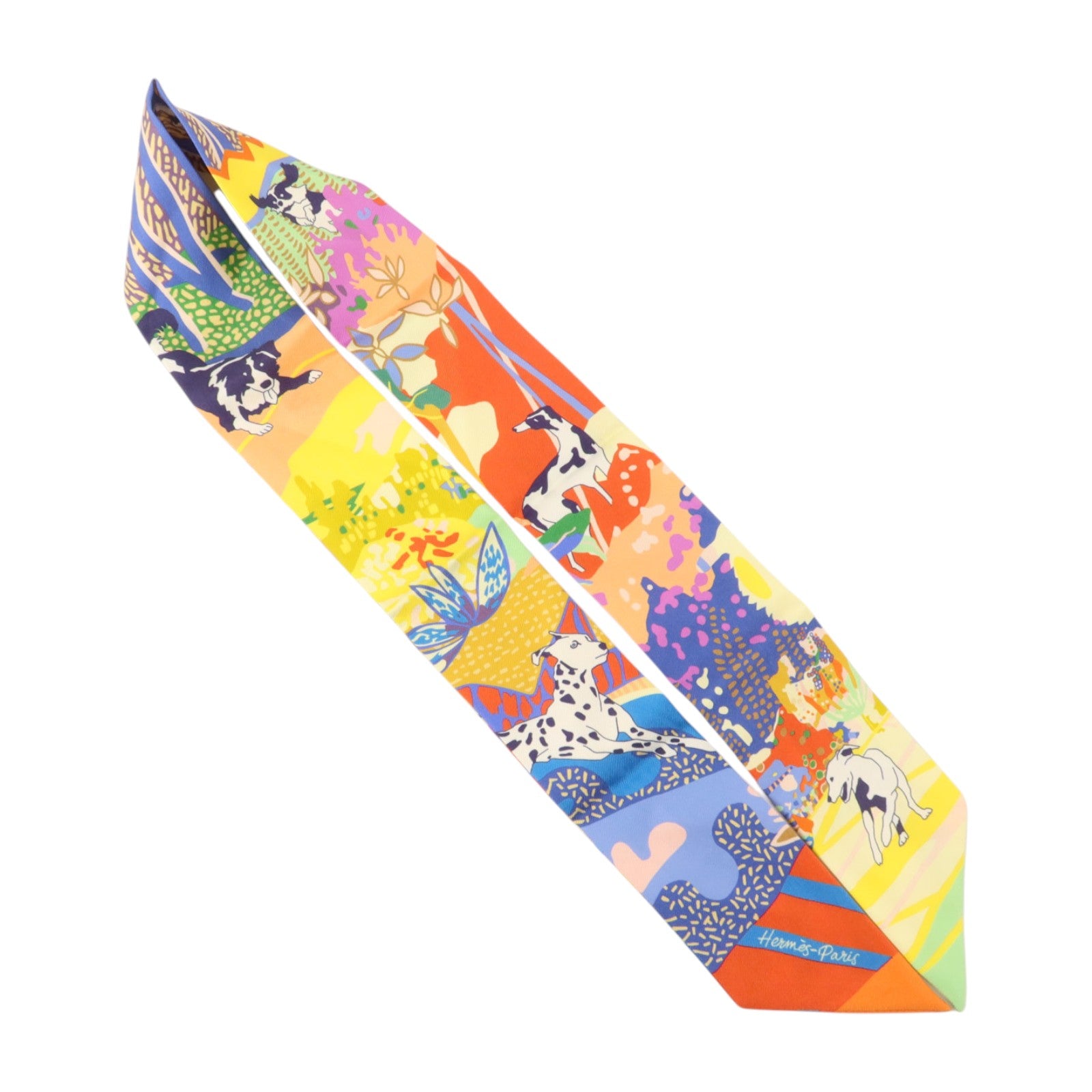 HERMES 絲質Twilly絲巾
