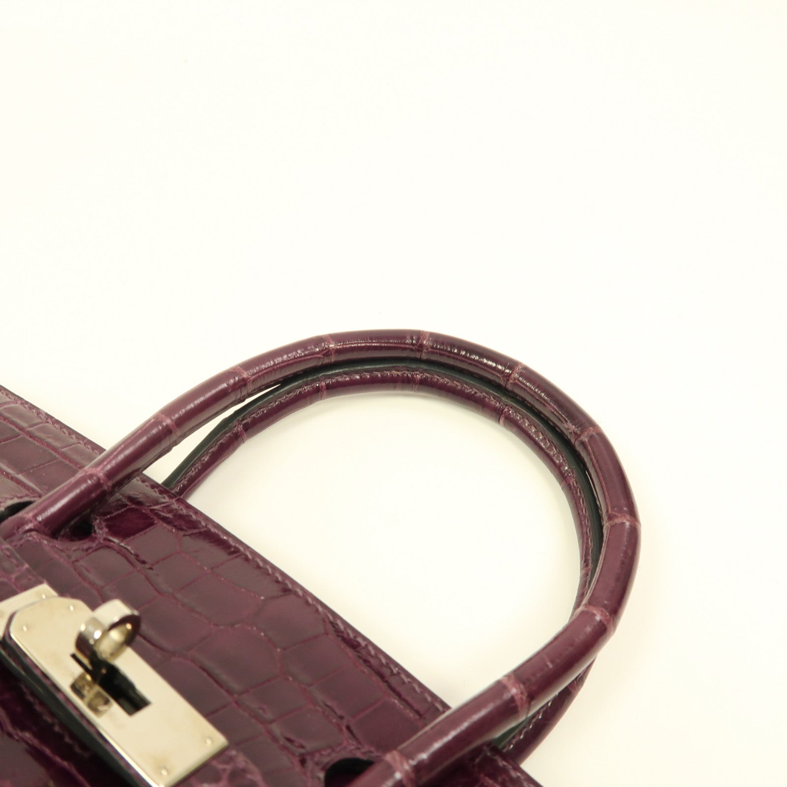 HERMES Croco Niloticus皮革Birkin 30銀扣手挽袋