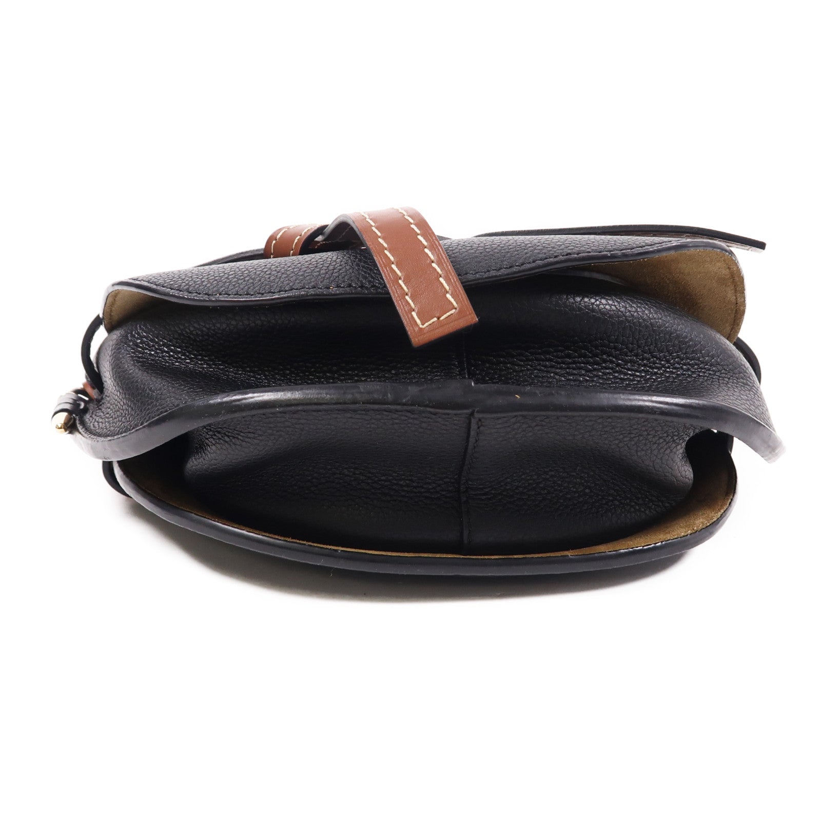 LOEWE 牛皮皮革Gate金扣肩背袋