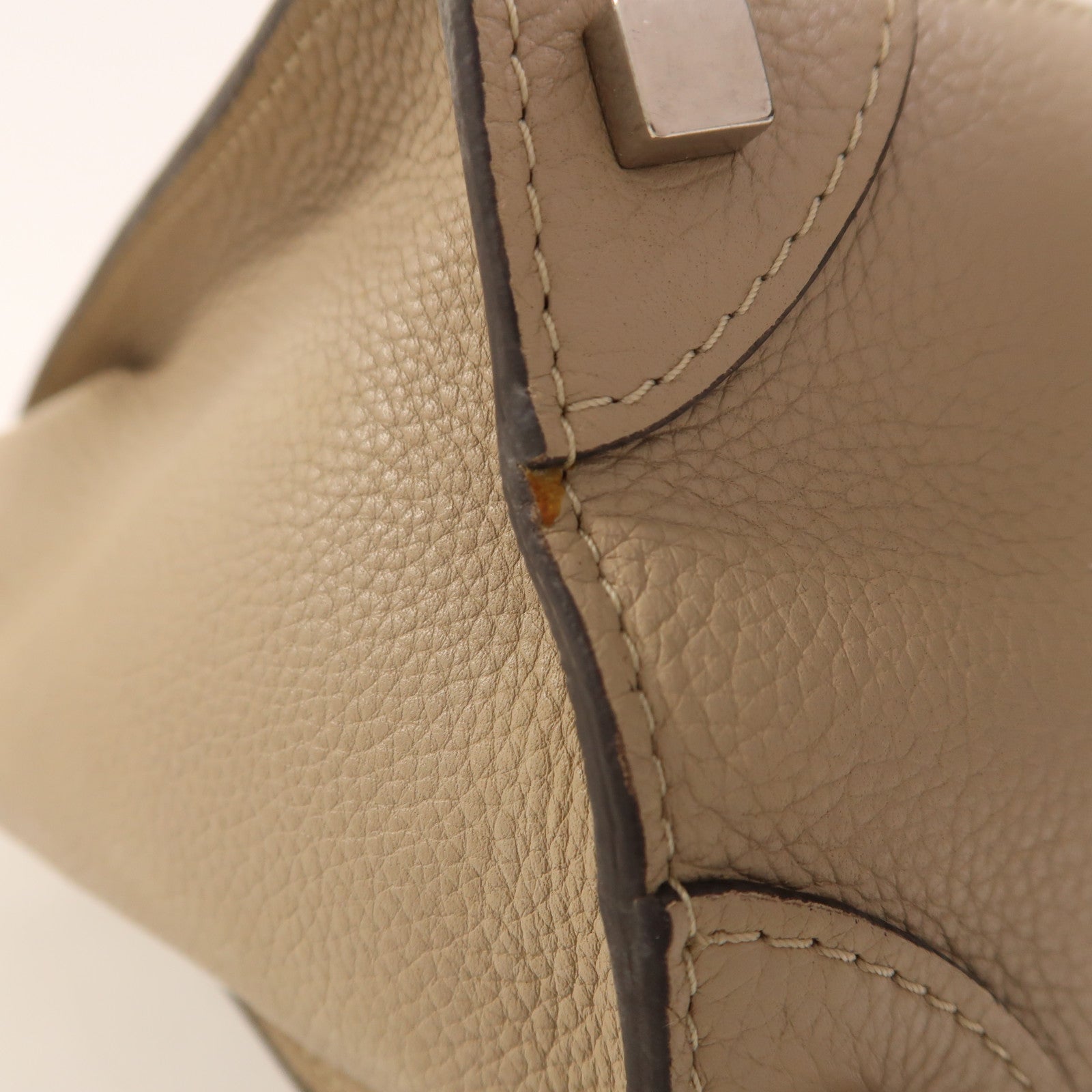 CELINE 牛皮皮革Micro Luggage銀扣手挽袋