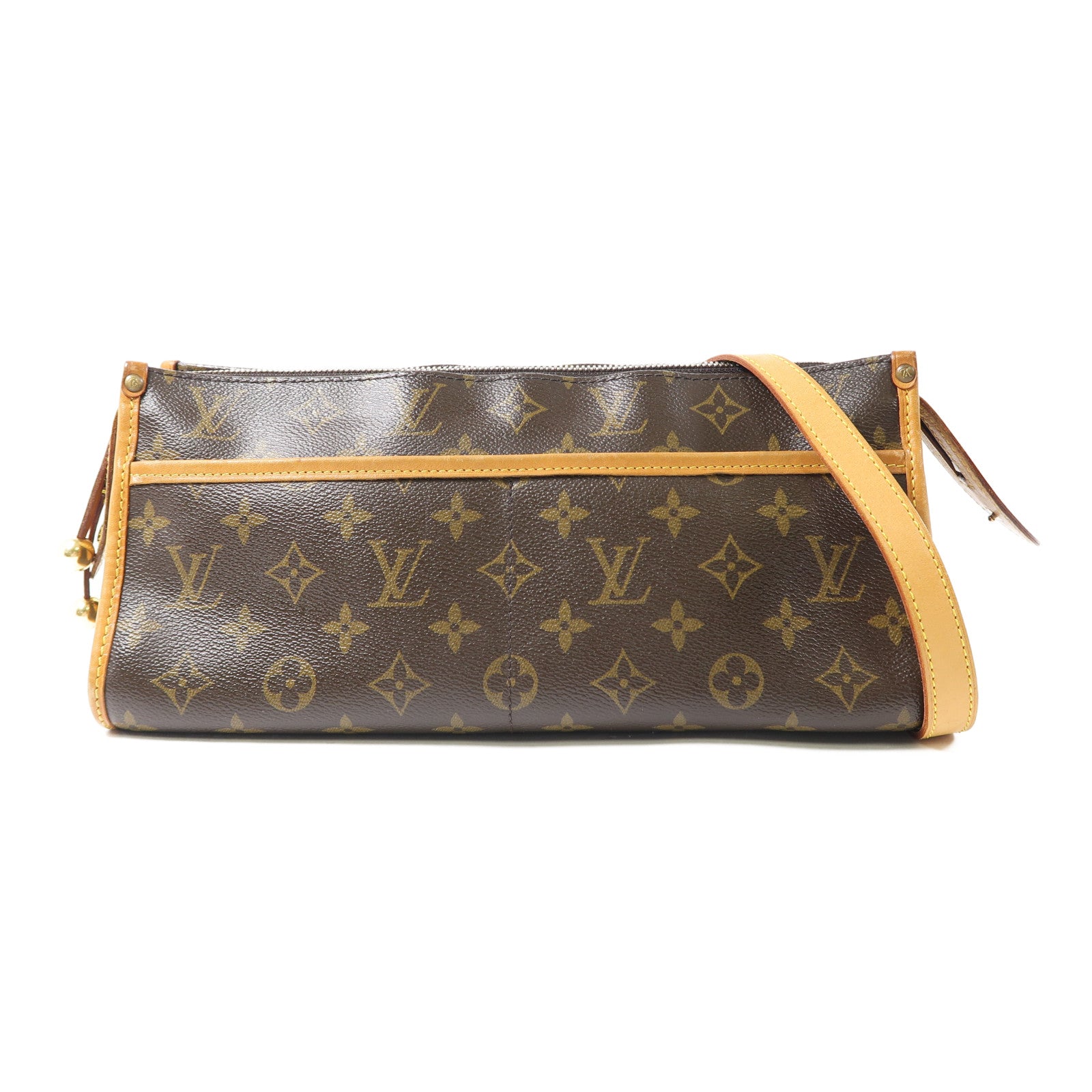 LOUIS VUITTON Monogram Popincourt金扣肩背袋啡色