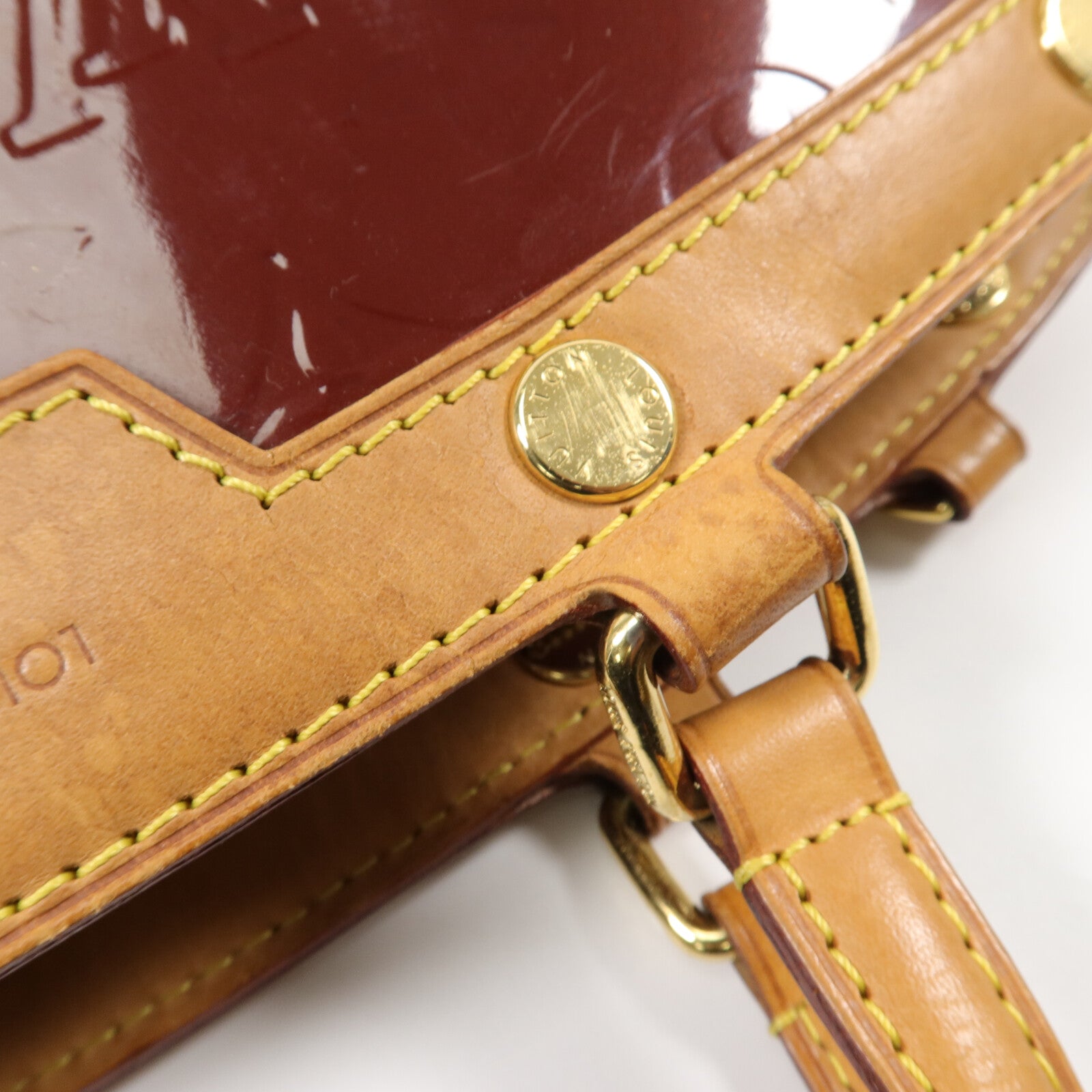 LOUIS VUITTON Monogram Vernis Brea MM手挽肩背兩用袋