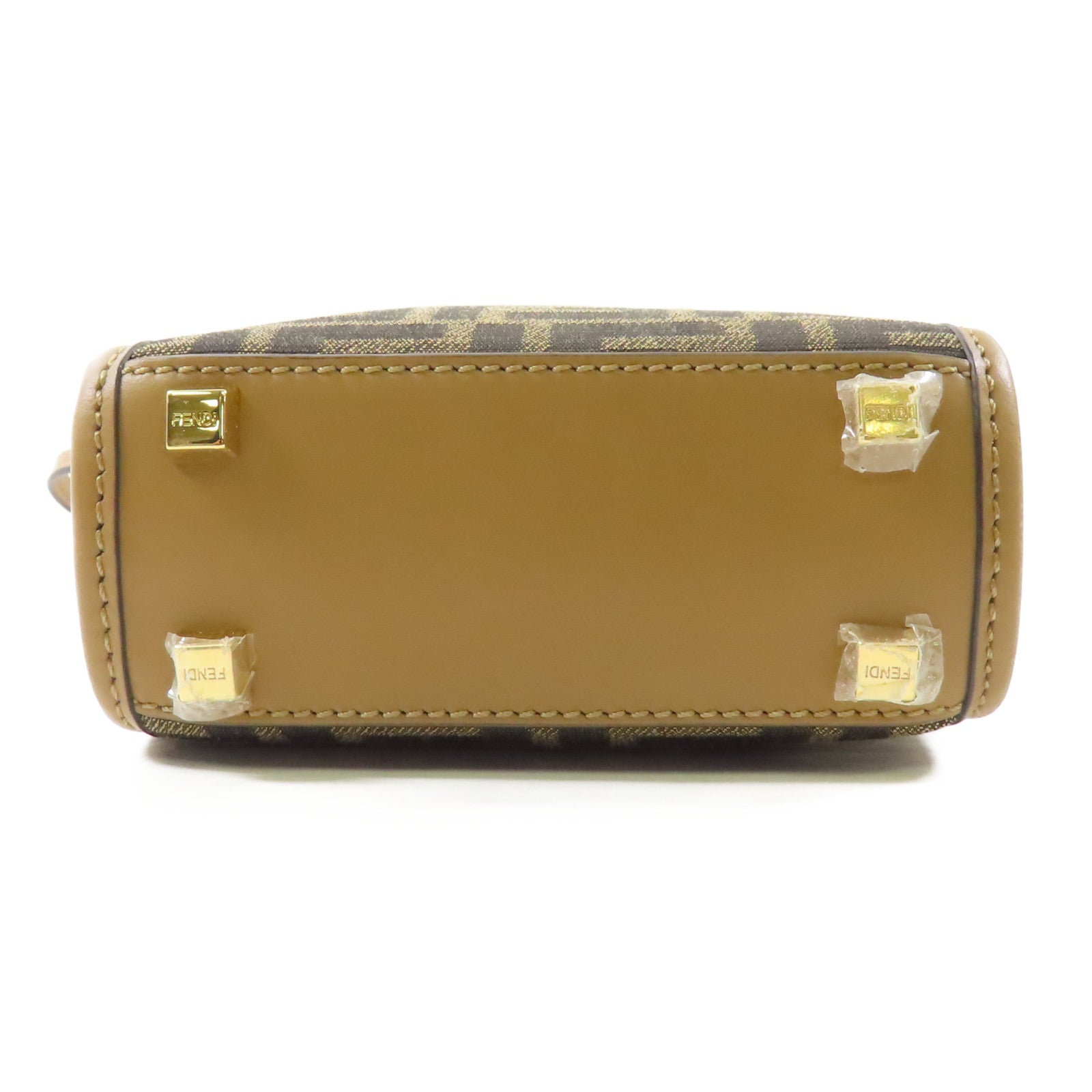 FENDI 帆布Shoulder Bag金扣手挽肩背兩用袋