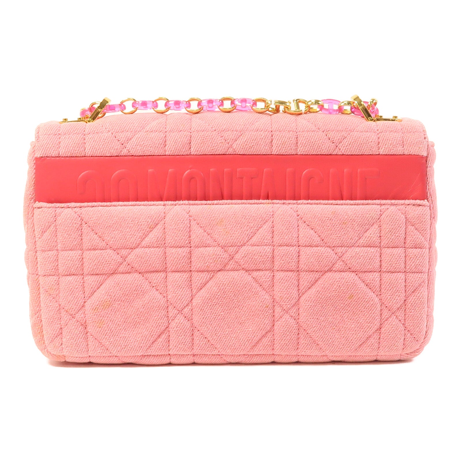 Dior 帆布Dior Caro金扣鏈帶肩背袋