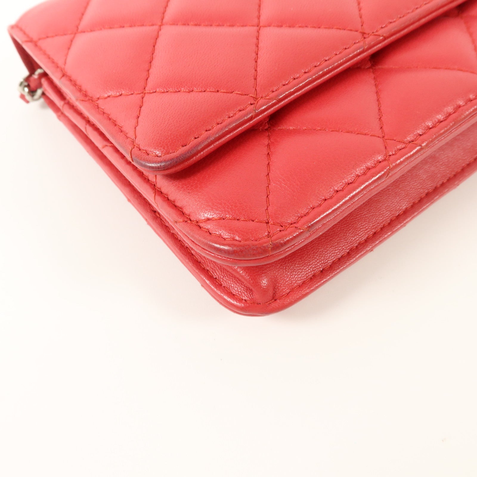 CHANEL 羊皮皮革WOC Wallet On Chain鏈帶肩背袋
