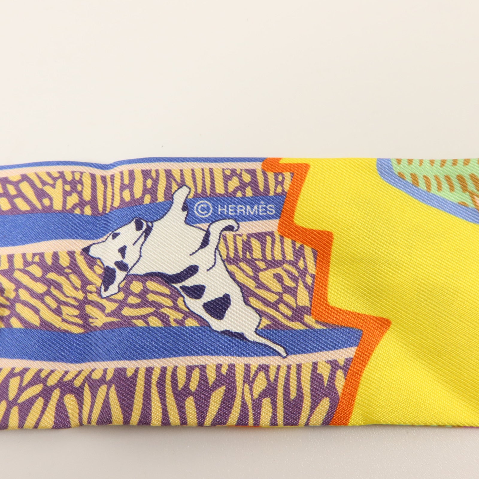 HERMES 絲質Twilly絲巾