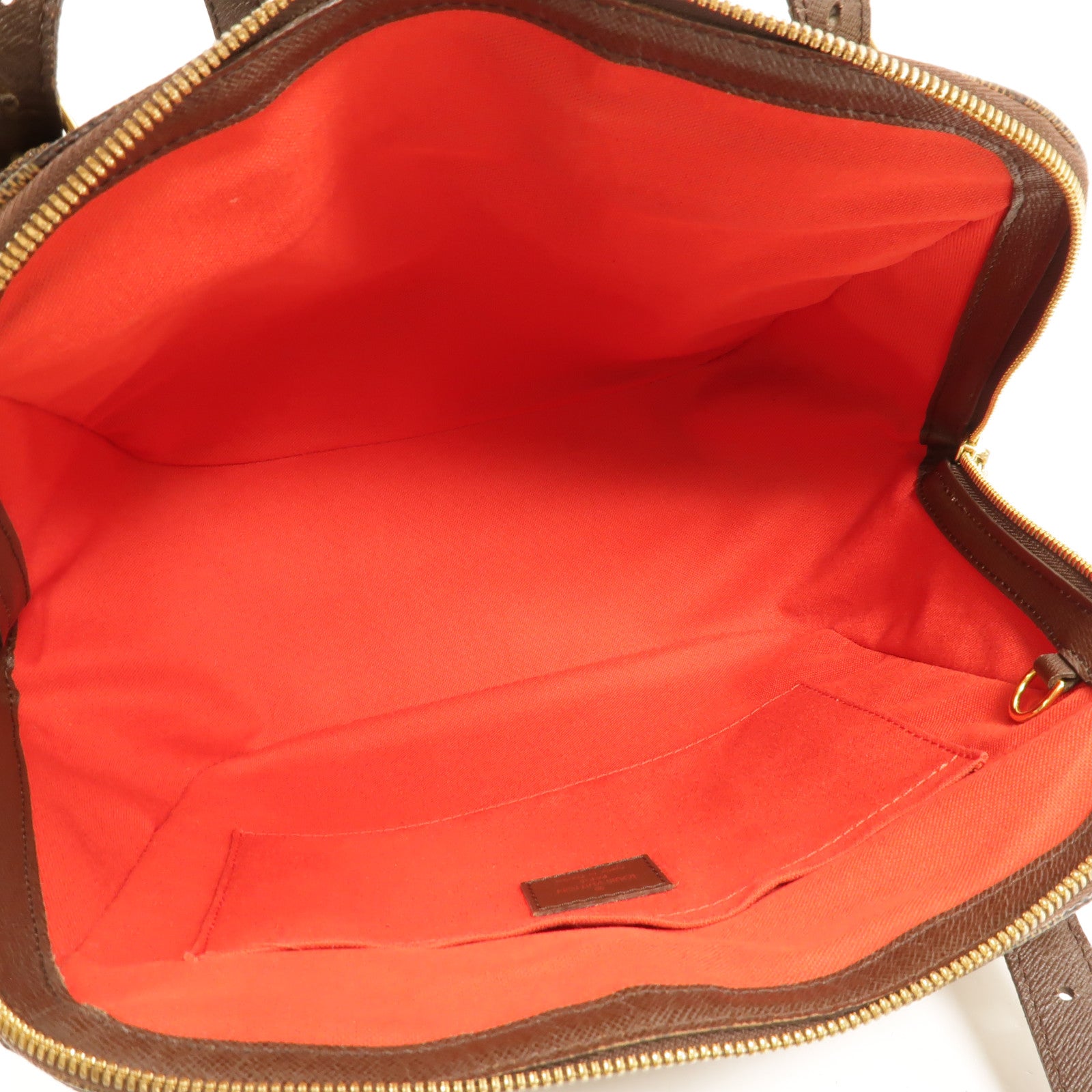 LOUIS VUITTON Damier Belem MM金扣肩背袋棕色