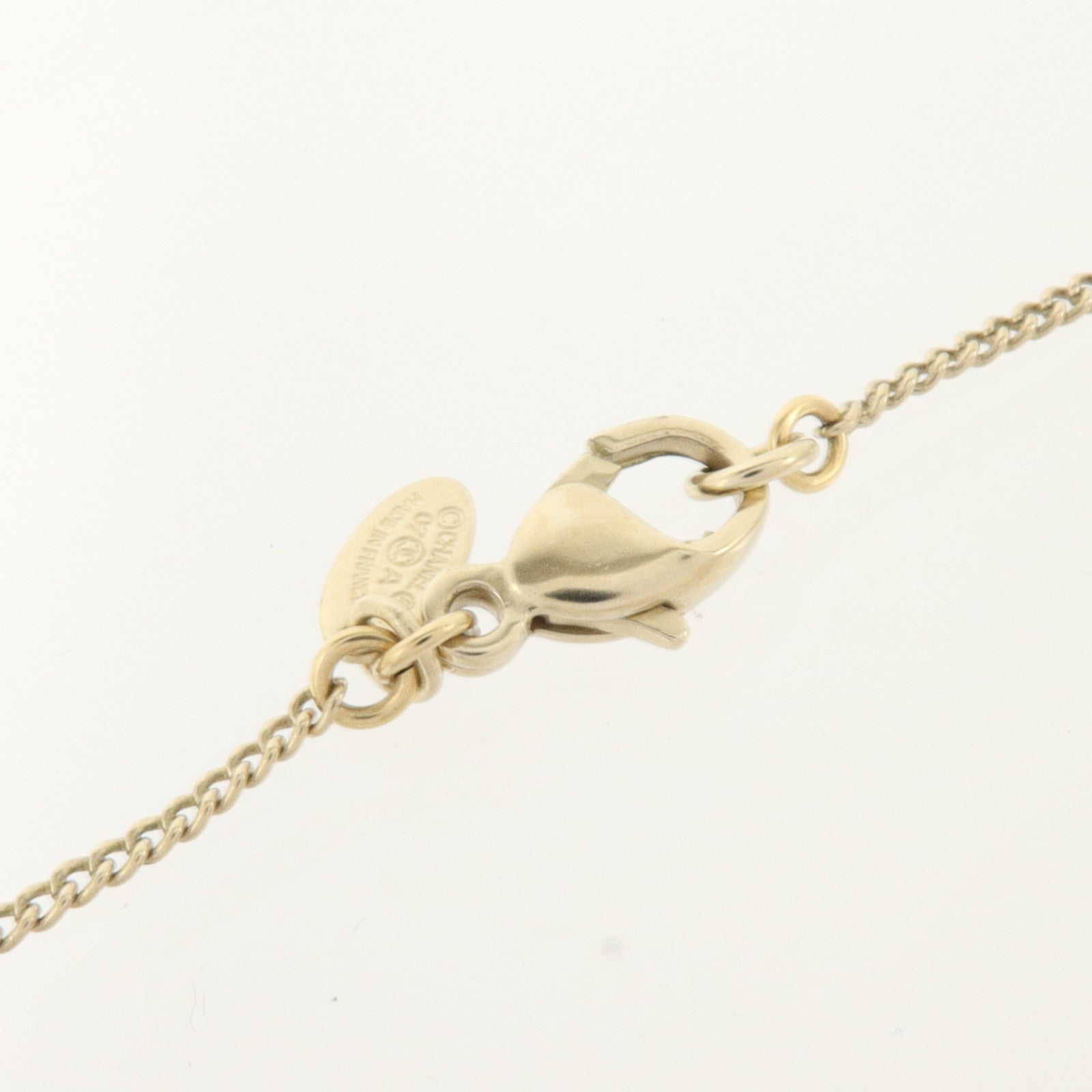 CHANEL 金屬/PVC CC Flower Resin Pendant Necklace項鏈