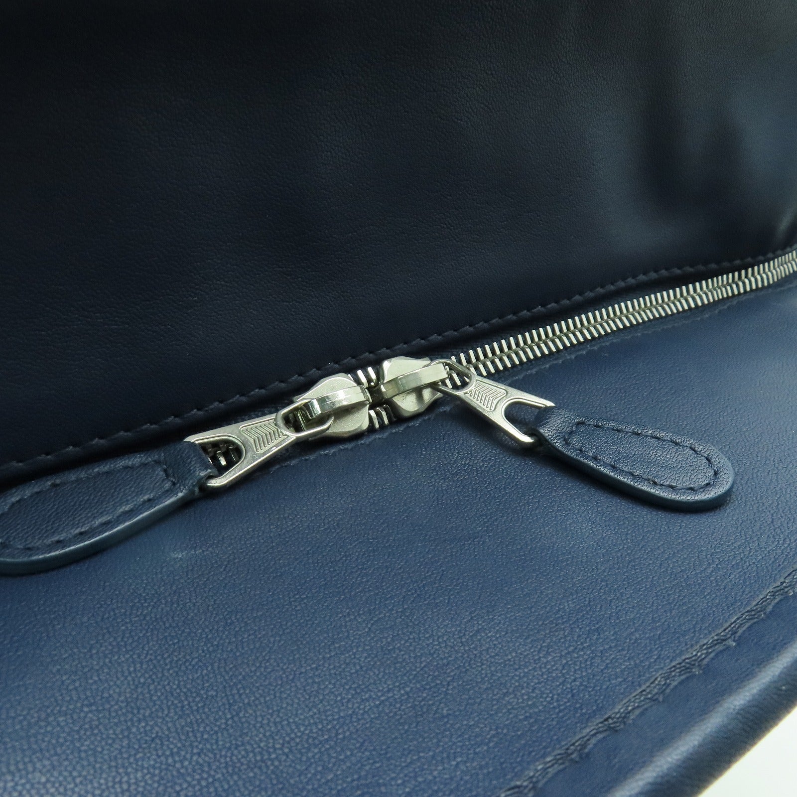 BALENCIAGA 【激減優惠】牛皮皮革2way Shoulder Bag銀扣手挽肩背兩用袋藍色
