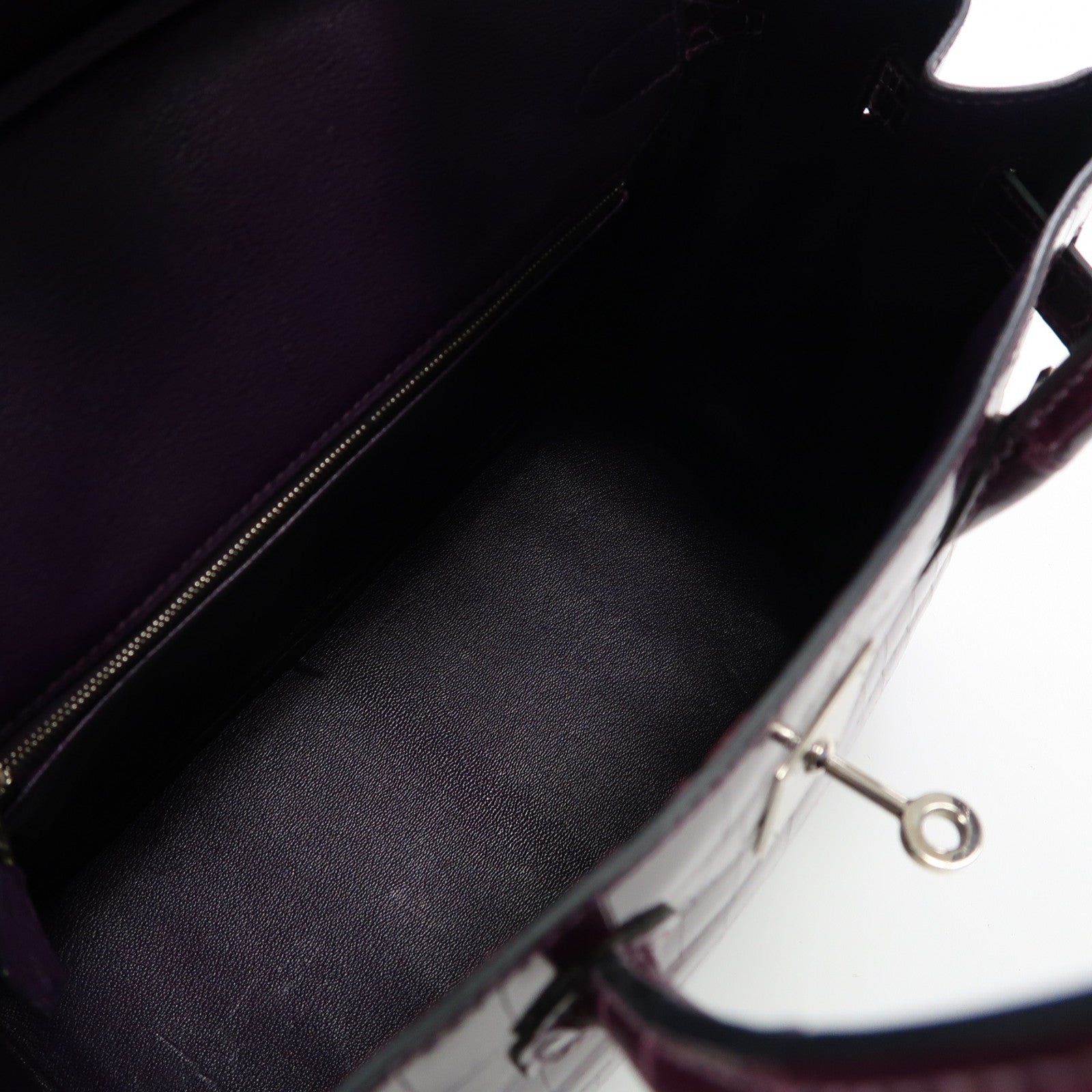 HERMES Croco Niloticus皮革Birkin 30銀扣手挽袋