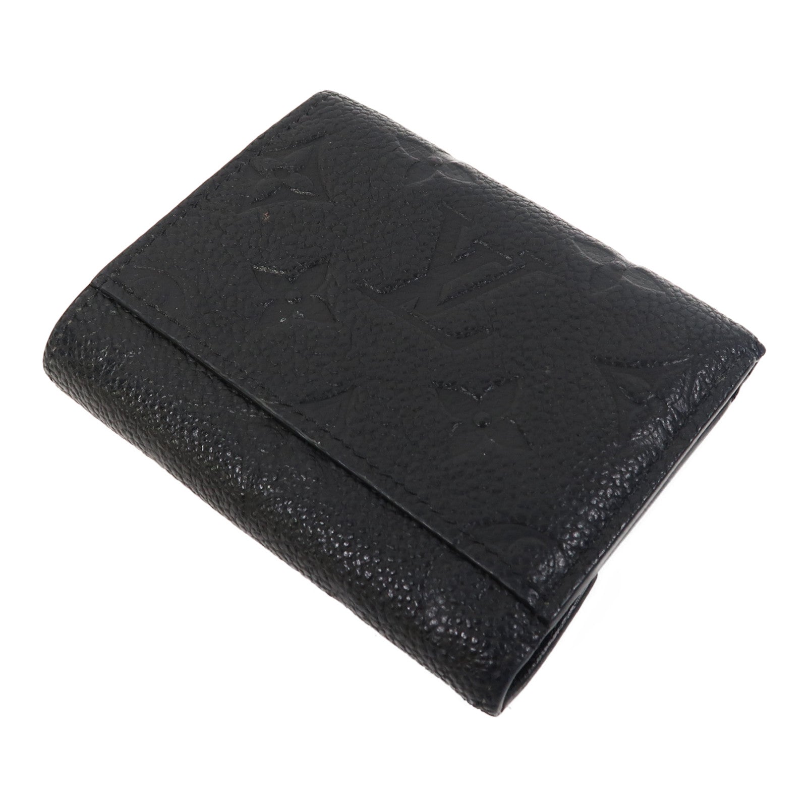 LOUIS VUITTON Monogram Empreinte Victorine金扣錢包黑色