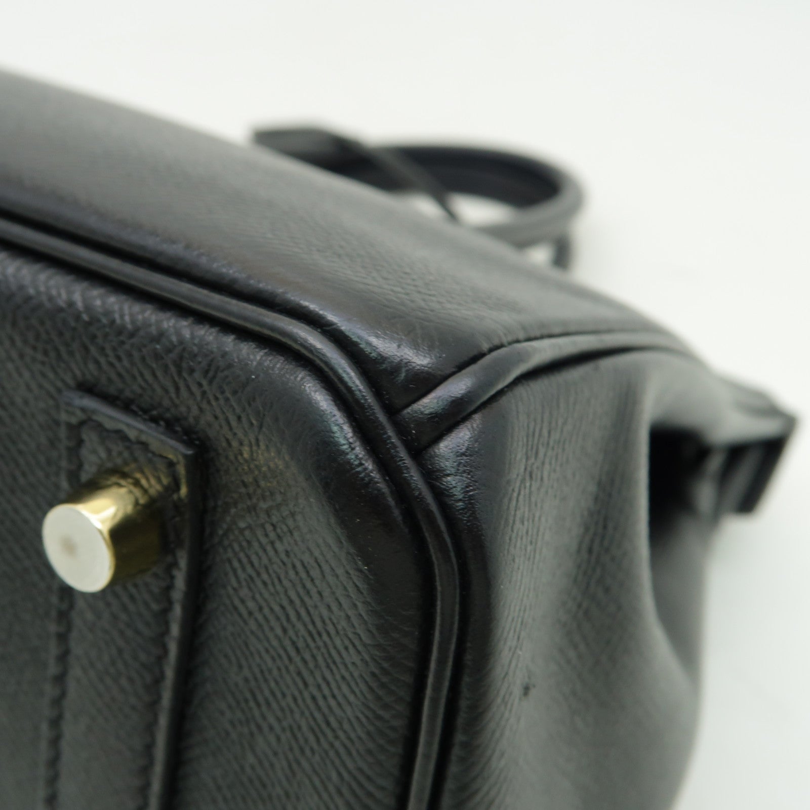 HERMES 【激減優惠】Epsom皮革Birkin 30金扣手挽袋Noir黑色