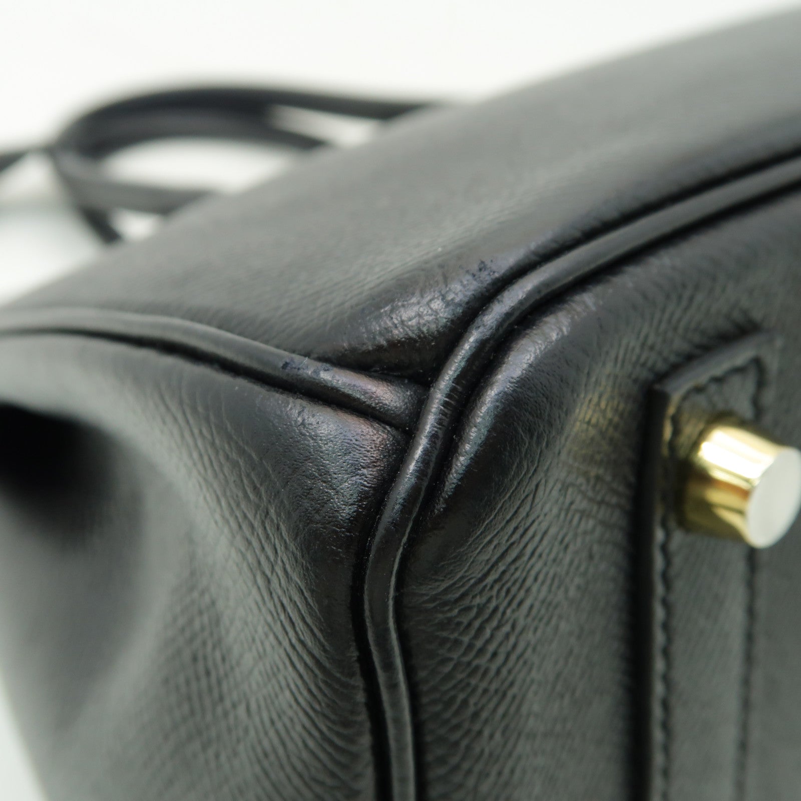 HERMES 【激減優惠】Epsom皮革Birkin 30金扣手挽袋Noir黑色
