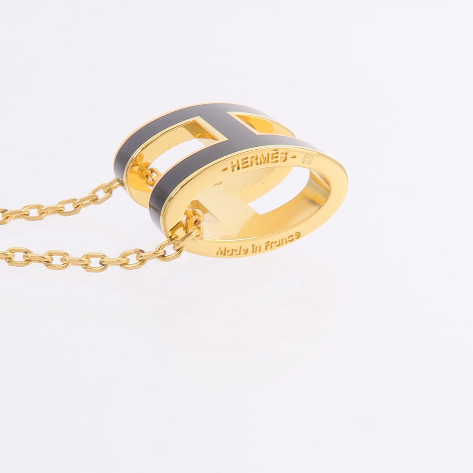 HERMES 金屬Pop H Necklace項鍊Noir