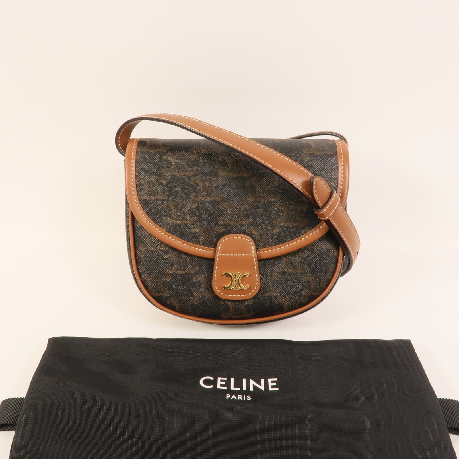 CELINE 塗層帆布Mini Besace肩背袋