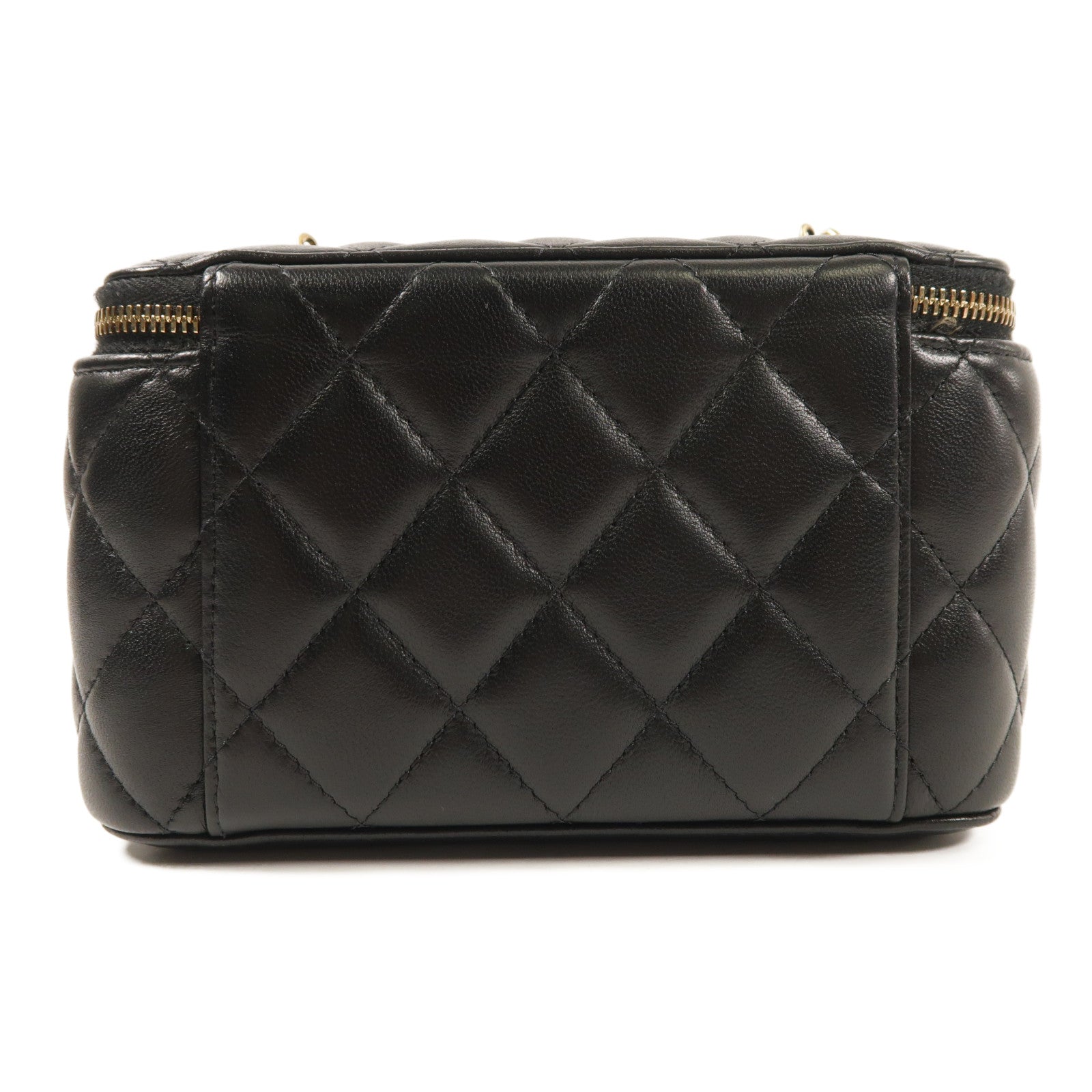 CHANEL 羊皮皮革Vanity Case Gold Ball金扣肩背袋