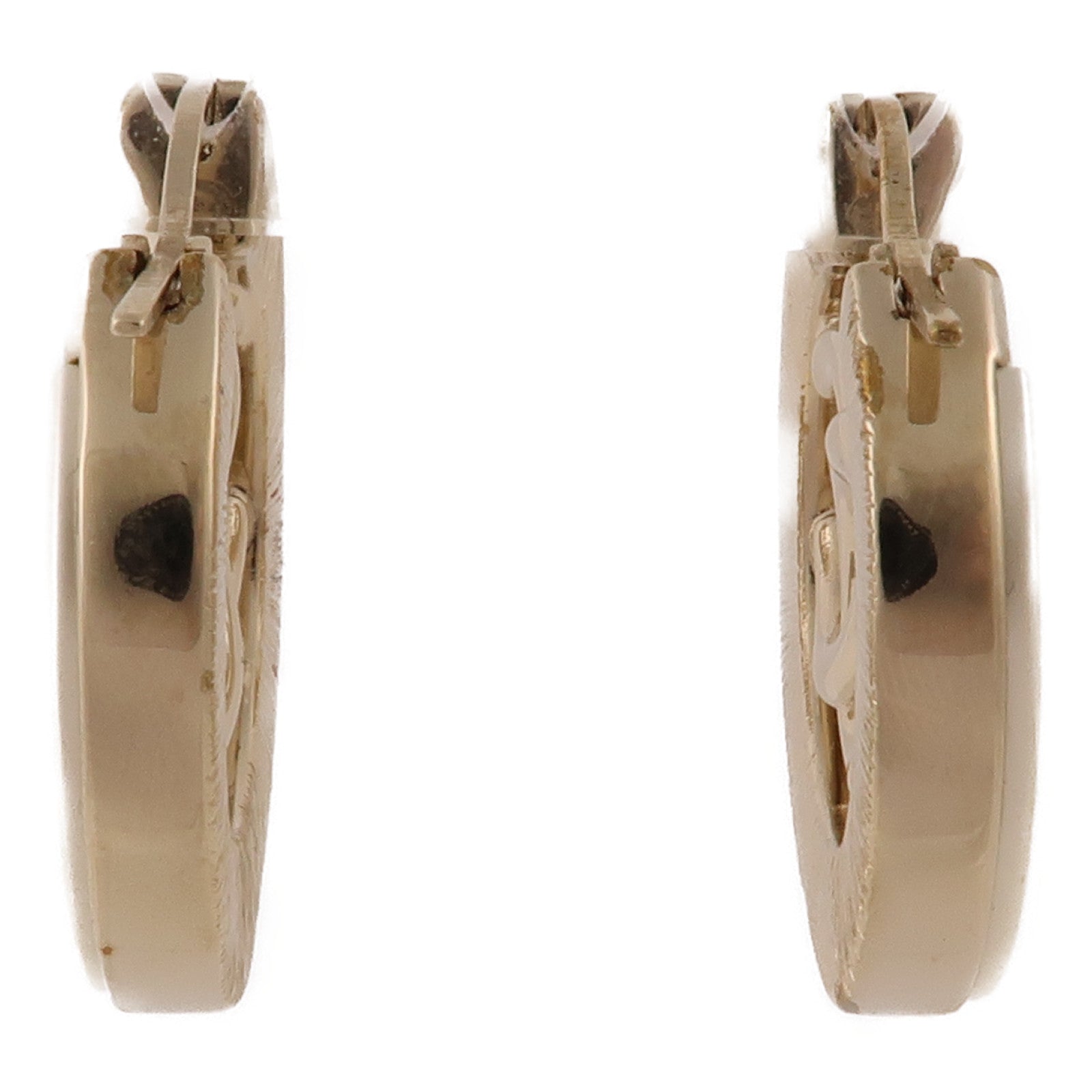 CHANEL CC Earrings Metal Gold