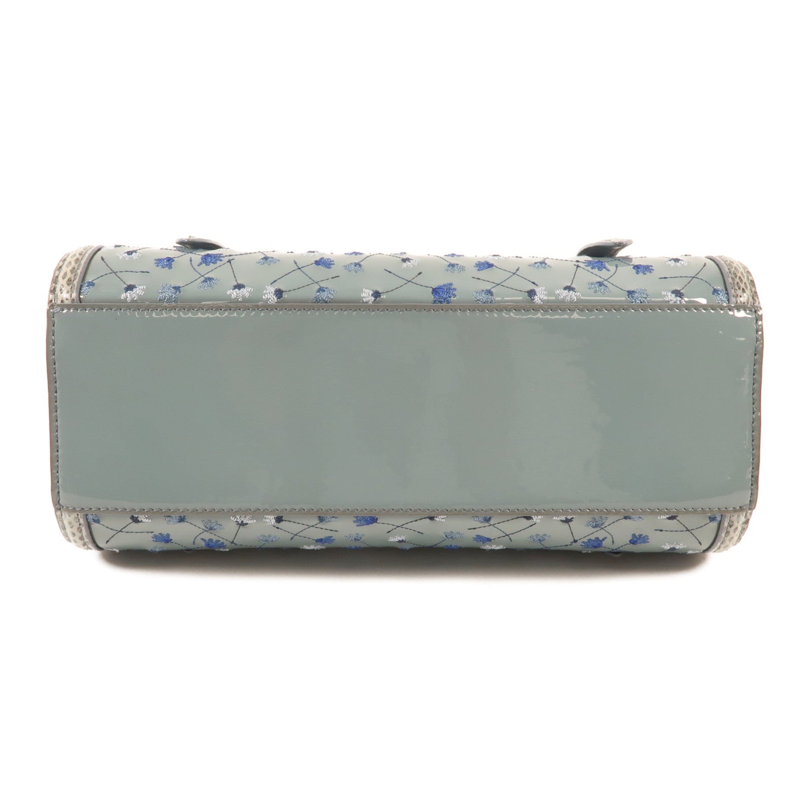 BOTTEGA VENETA 漆皮皮革/蛇皮皮革Shoulder Bag手挽肩背兩用袋