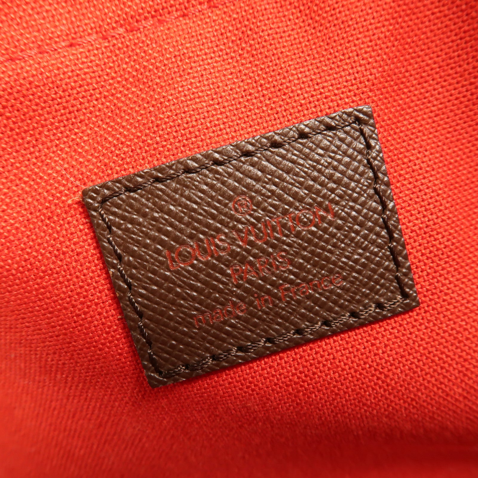 LOUIS VUITTON Damier Belem MM金扣肩背袋棕色