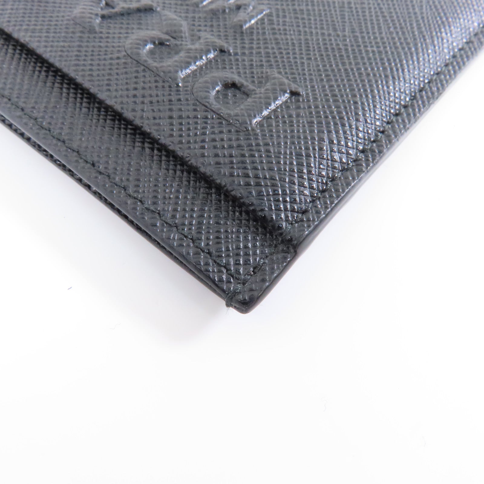 PRADA Saffiano皮革Card Case卡片套黑色