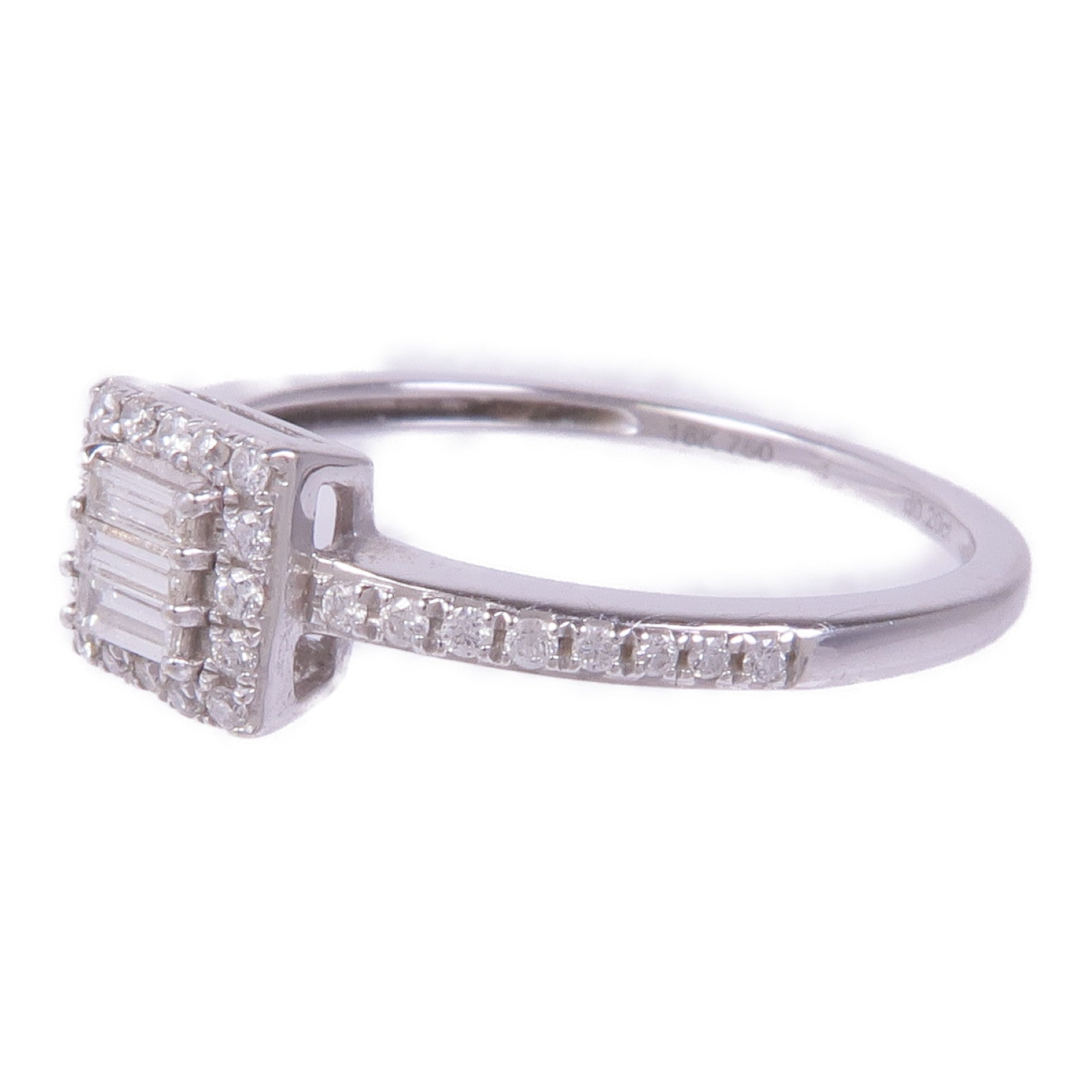 JEWELRY 【激減優惠】18K白金Diamond Ring鑽石戒指US#5.75