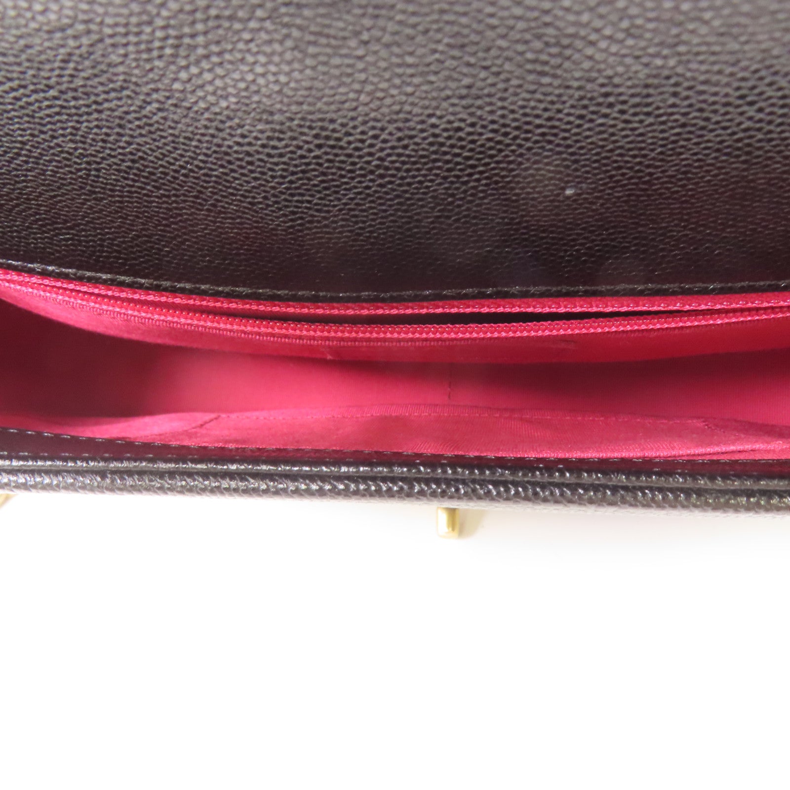 CHANEL 牛皮皮革2 Way Shoulder Bag金扣手挽肩背兩用袋黑色