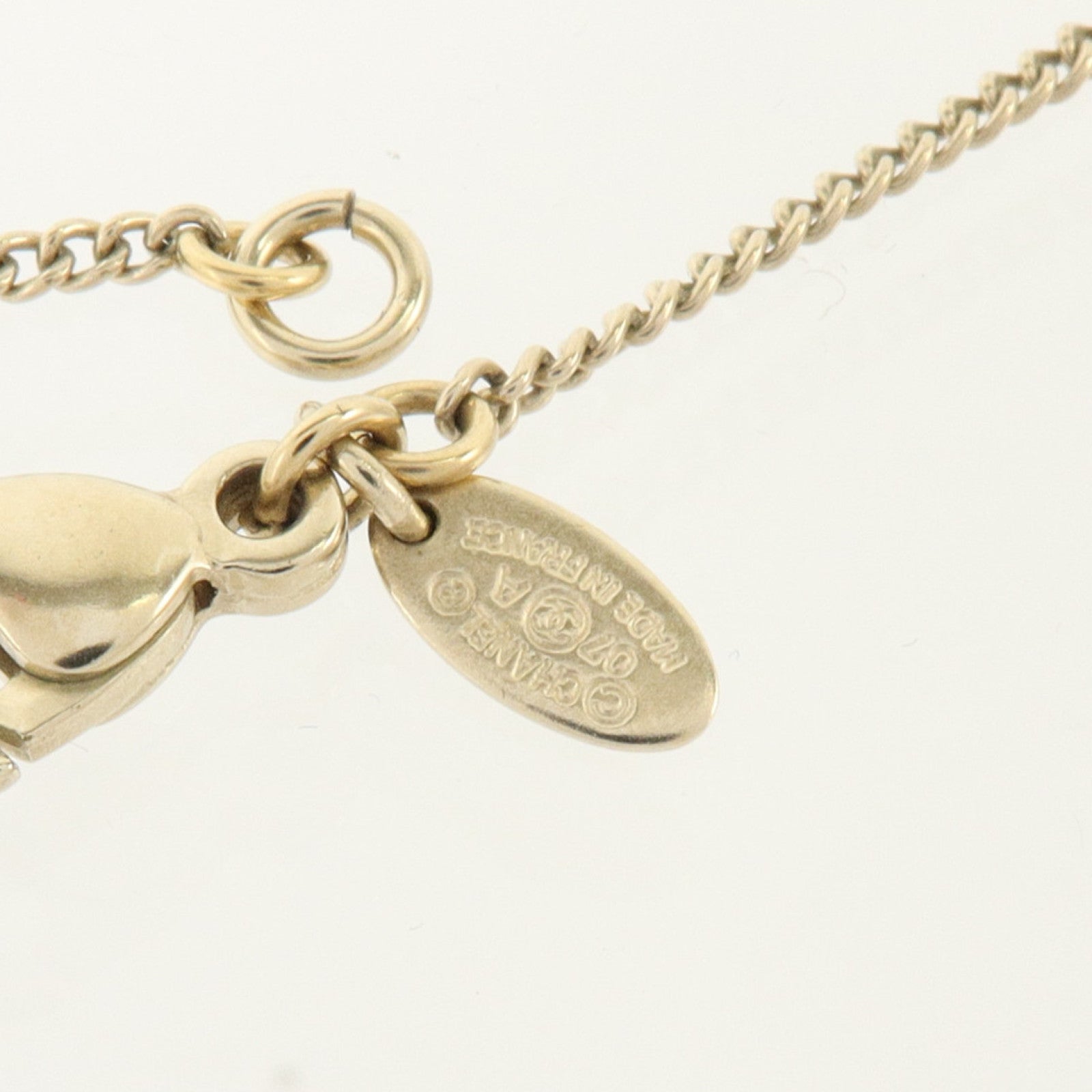 CHANEL 金屬/PVC CC Flower Resin Pendant Necklace項鏈