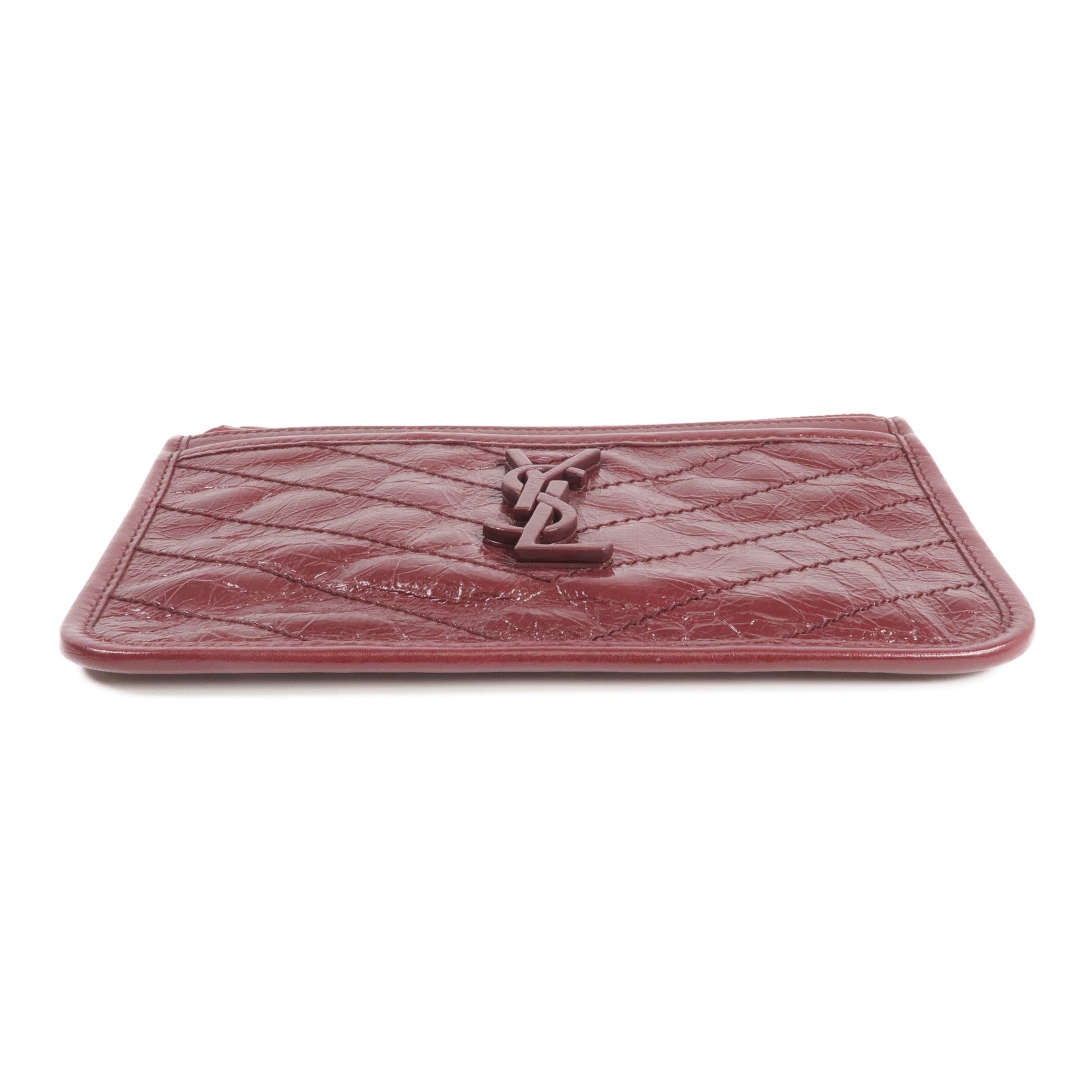 SAINT LAURENT 牛皮皮革Niki Ville銀扣手拿包