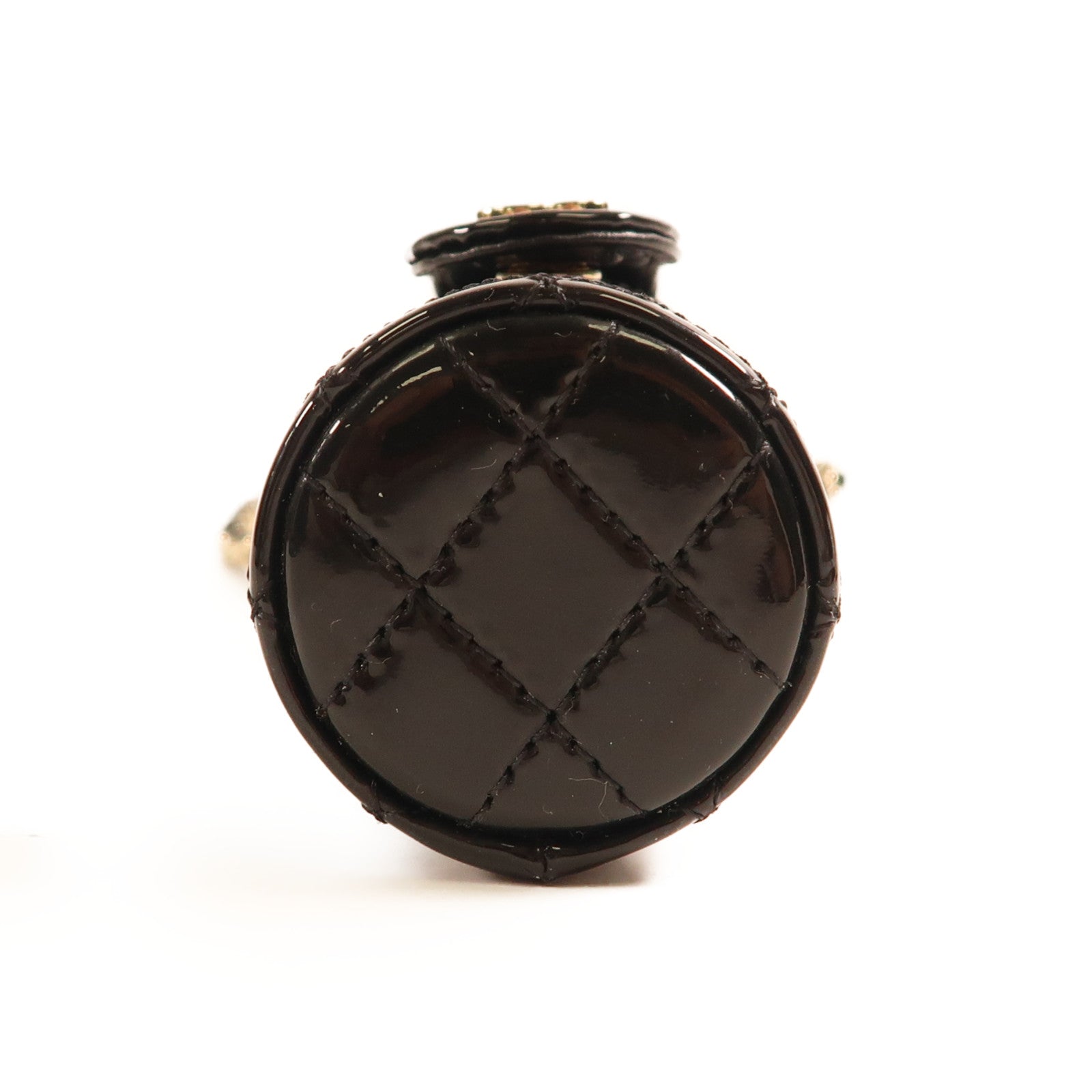 CHANEL 【激減優惠】漆皮皮革Chain Shoulder金扣鏈帶肩背袋