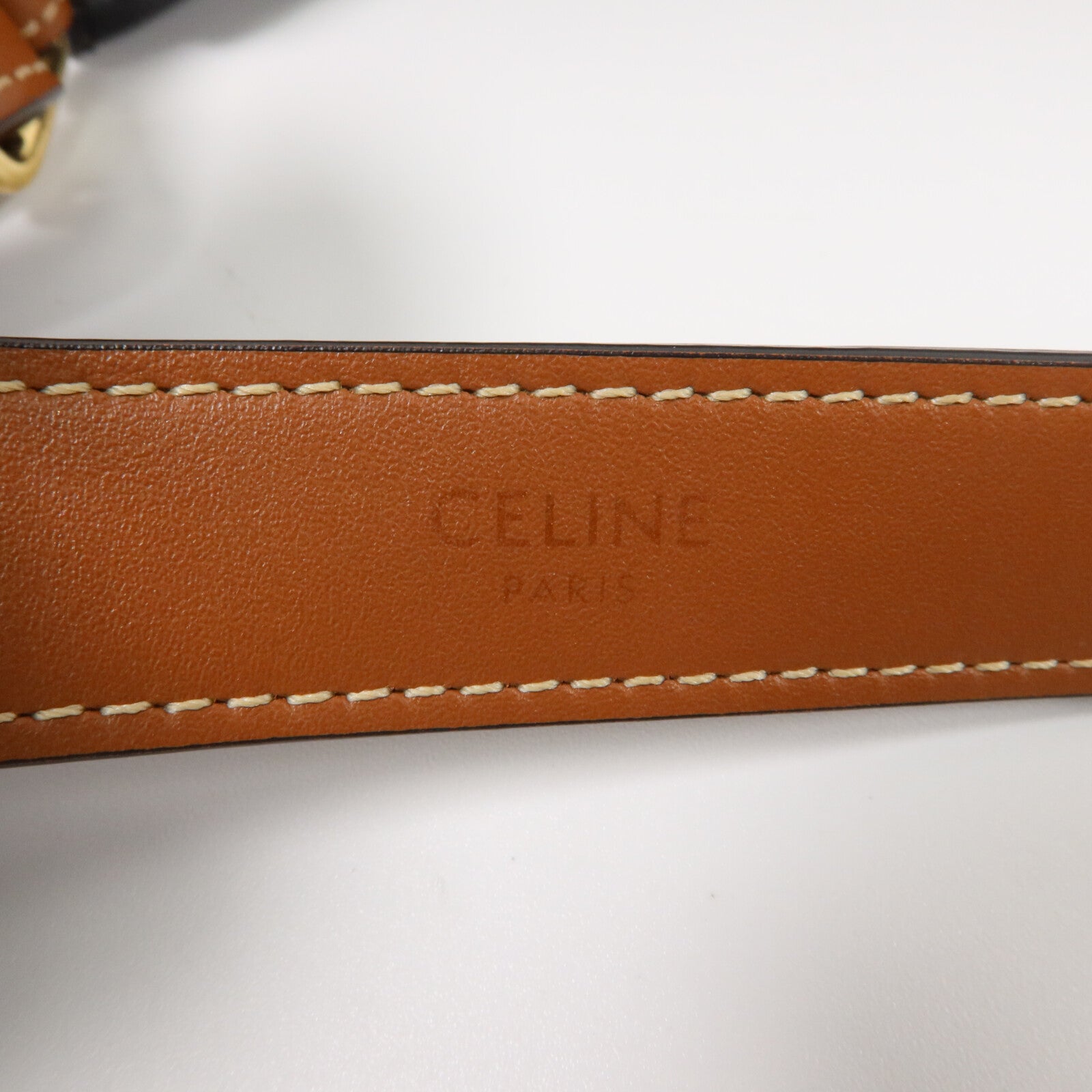 CELINE 塗層帆布Ava Medium Triomphe肩背袋